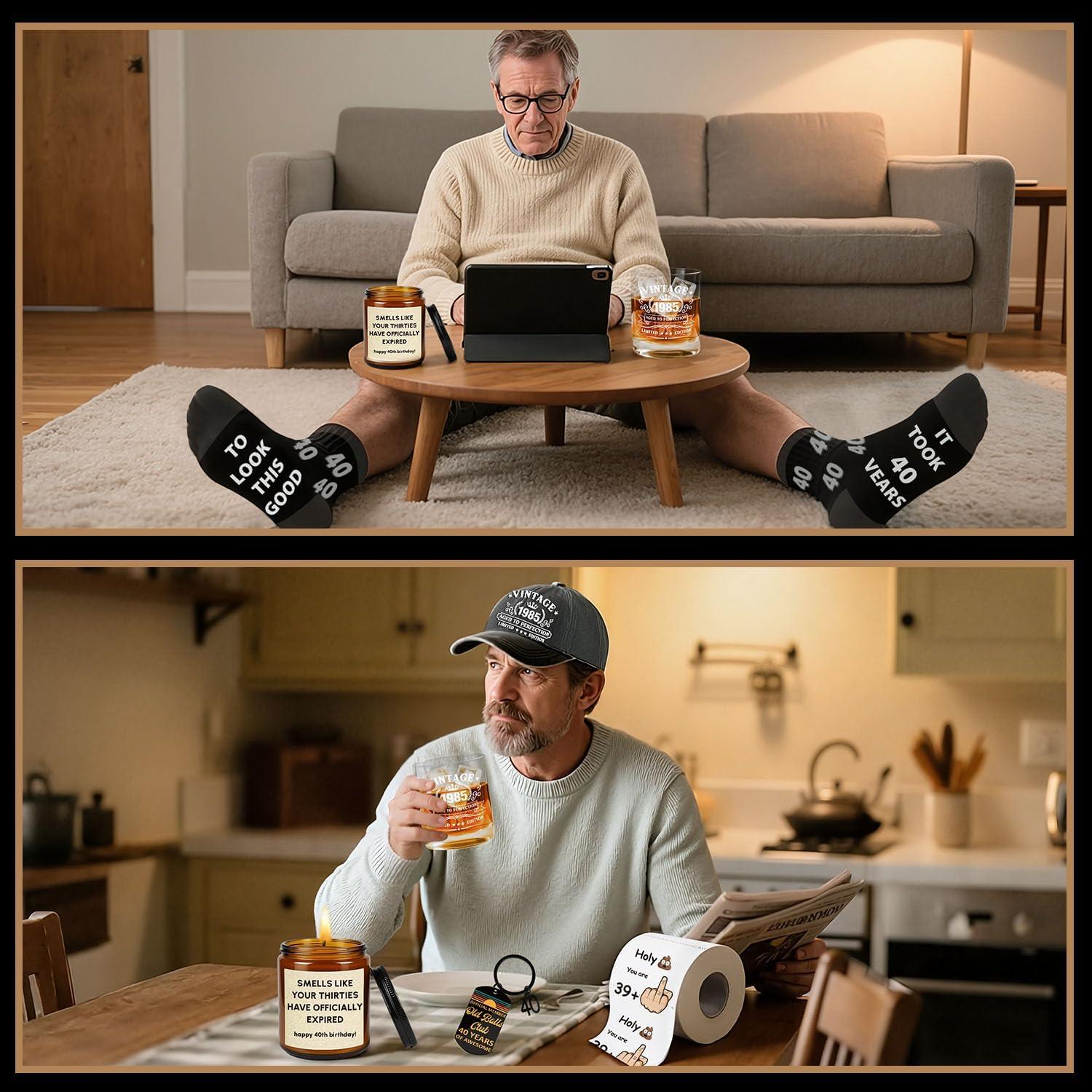 Conjunto de Regalos de Cumpleaños 40 para Hombres Giftota