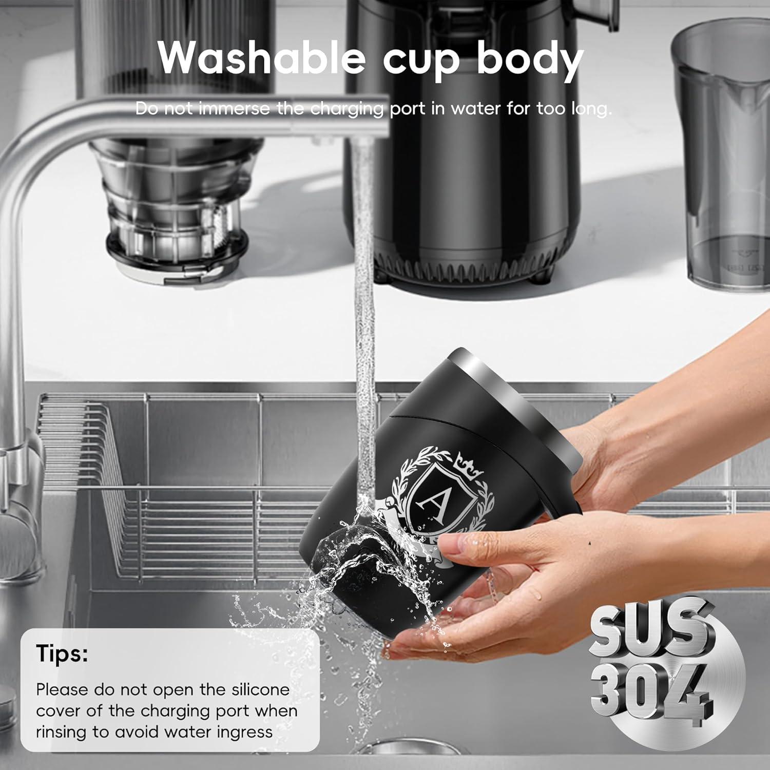 Taza de Café Automática MNZZ con Agitación Magnética 430g