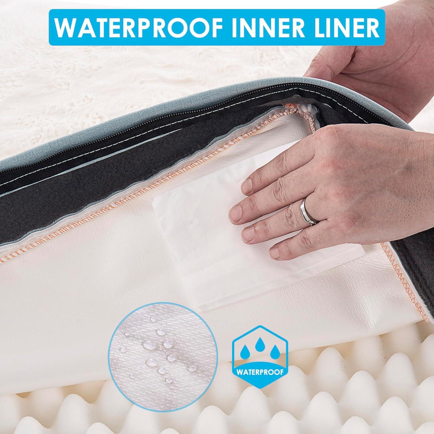 Cama ortopédica para perros pequeños Sunheir, impermeable 60x40cm