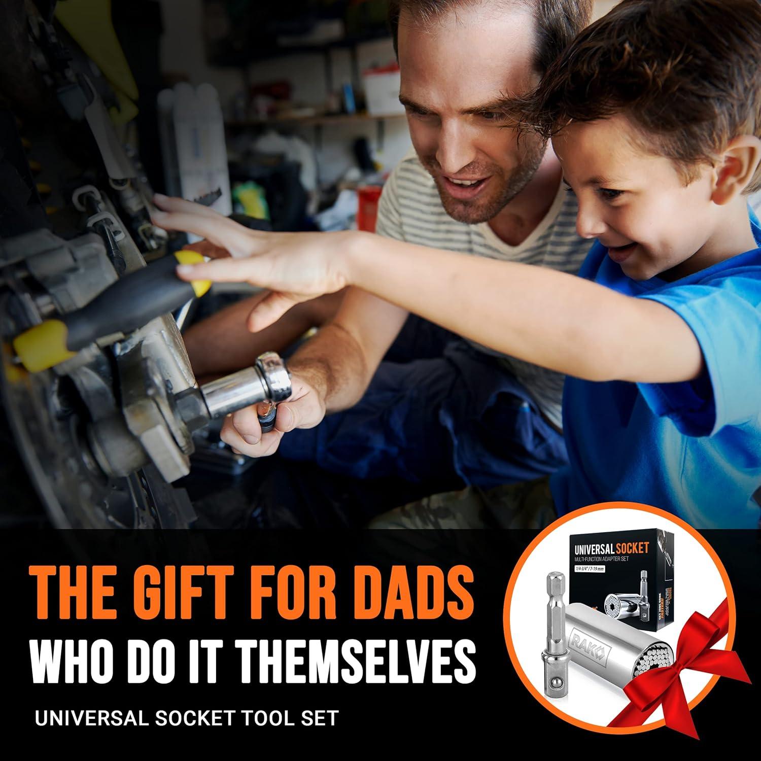 Juego de Llave de Enchufe Universal RAK 7-19mm, Acero Inoxidable