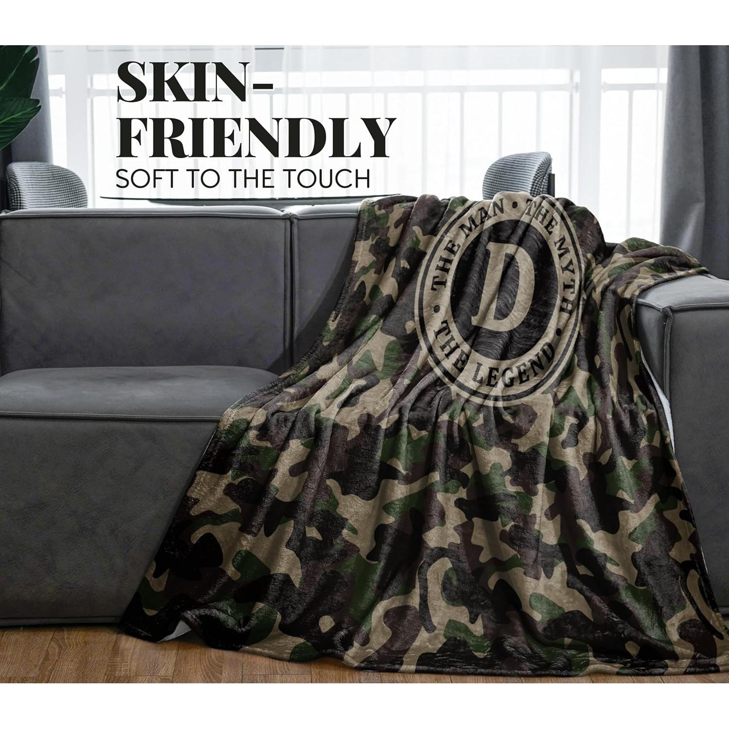 Manta de Franela Personalizada Camuflaje Huglanket 127x165cm