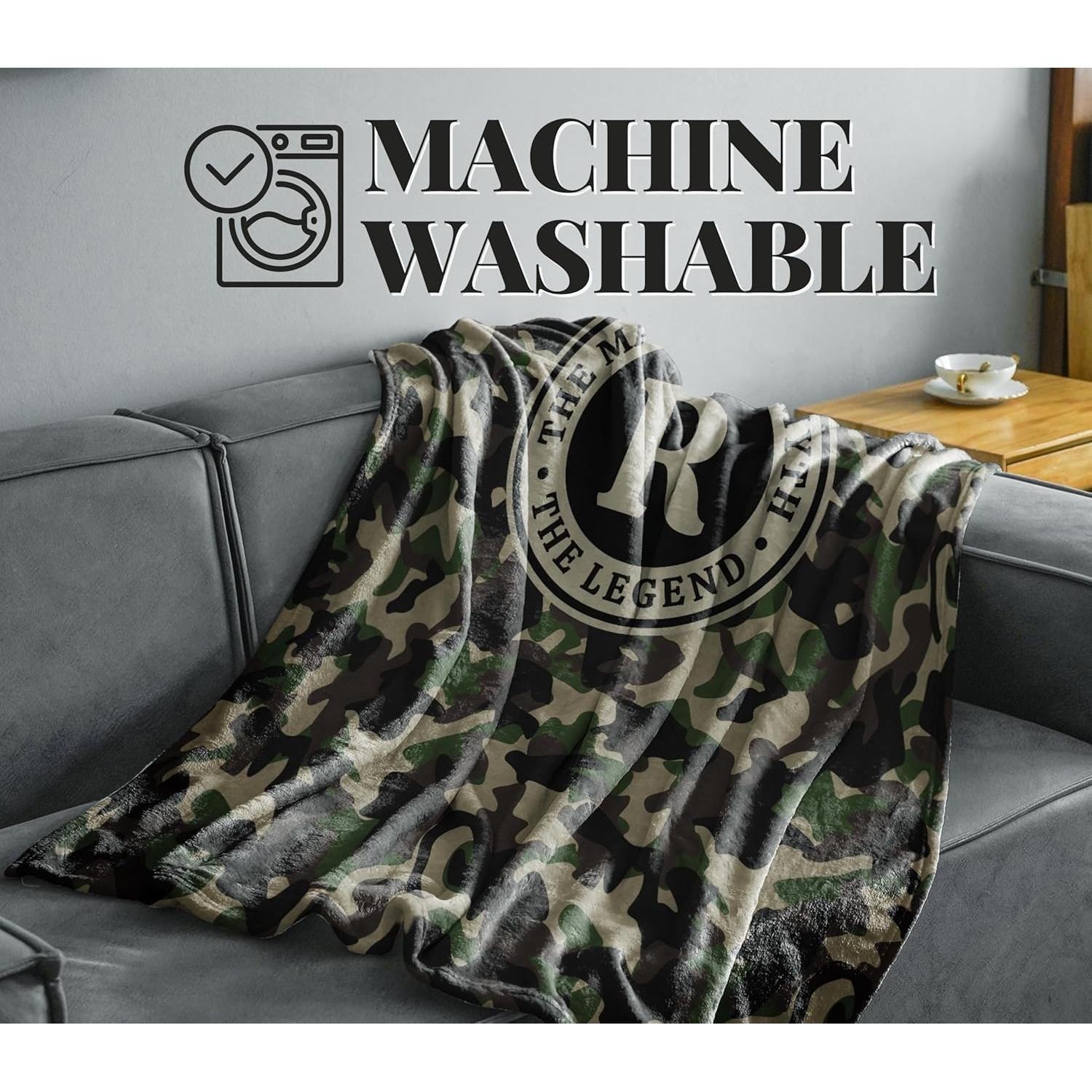 Manta de Franela Personalizada Camuflaje Huglanket 127x165cm