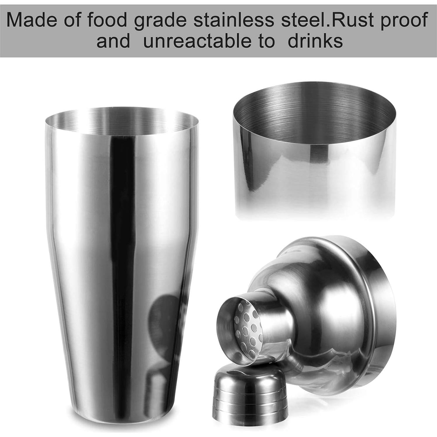 Juego de Coctelera de Bar WPHUAW 750ml Acero Inoxidable