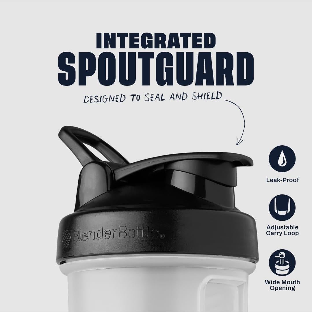 Botella Mezcladora BlenderBottle Clásica V2 0.59L Transparente/Negro