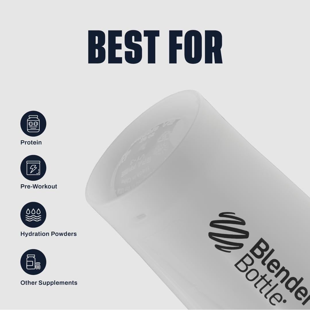 Botella Mezcladora BlenderBottle Clásica V2 0.59L Transparente/Negro