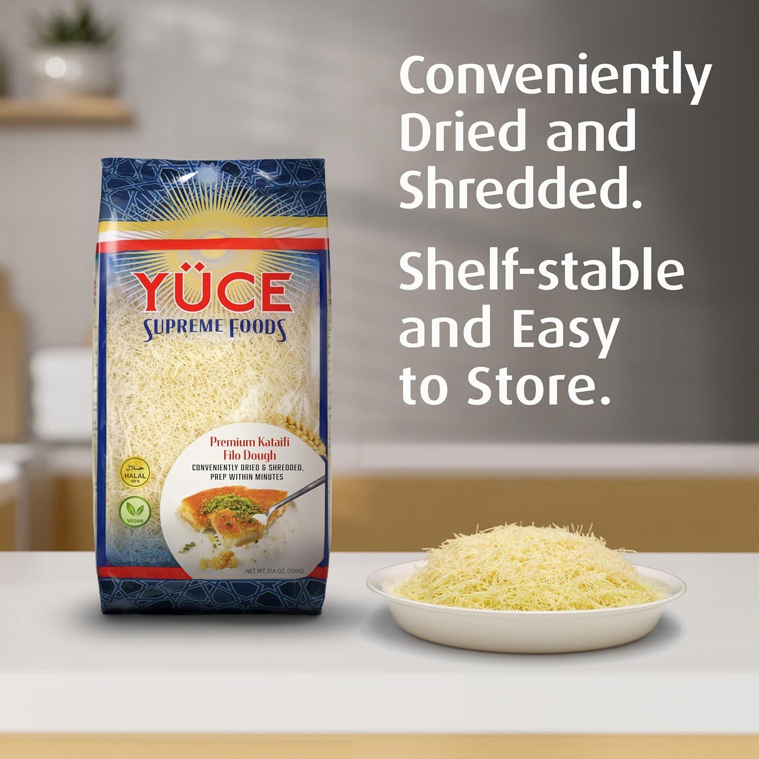 Masa Fillo Rallada YÜCE Supreme Foods 500g - Vegana y Halal