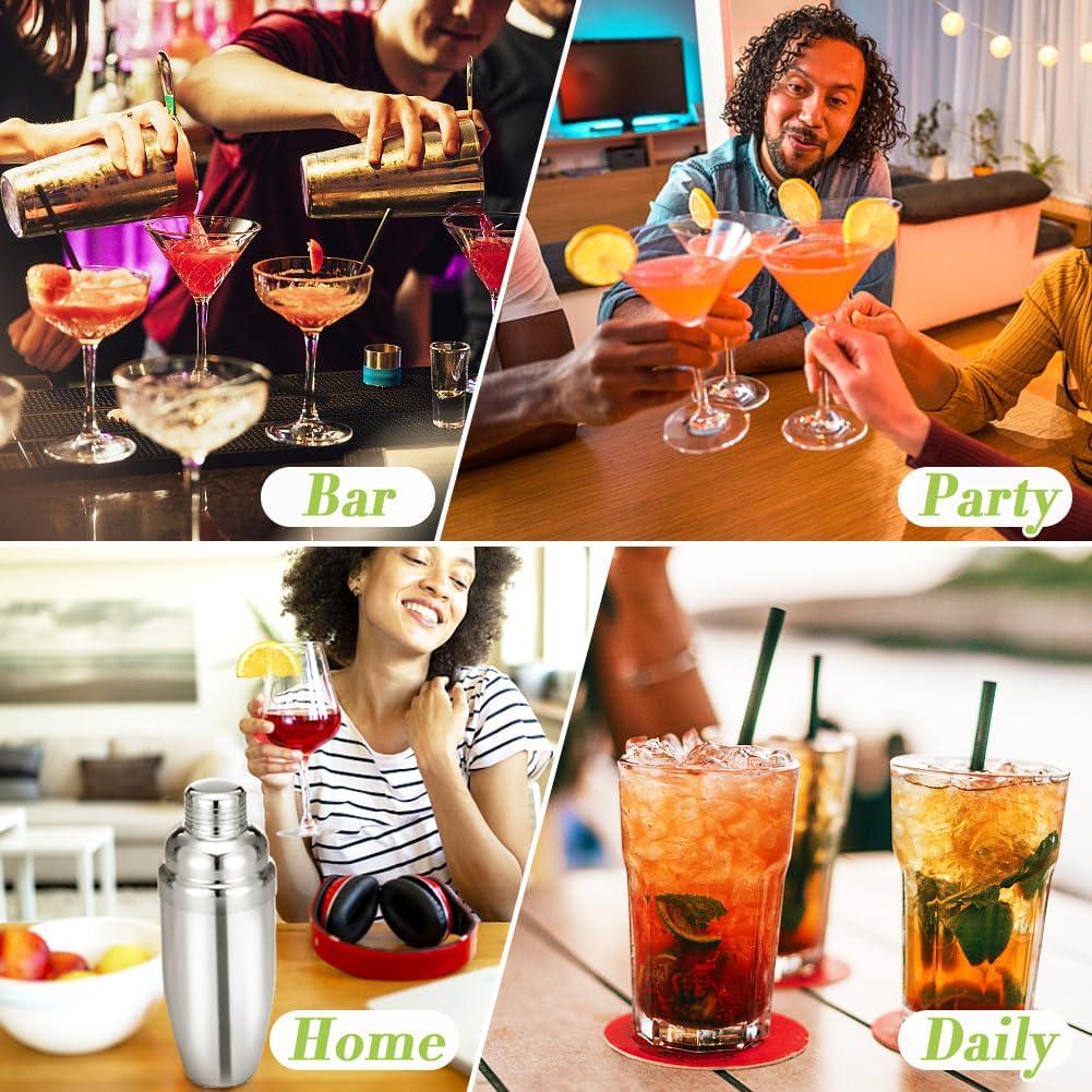 Shaker de cóctel NewGF 700 ml con colador y jigger