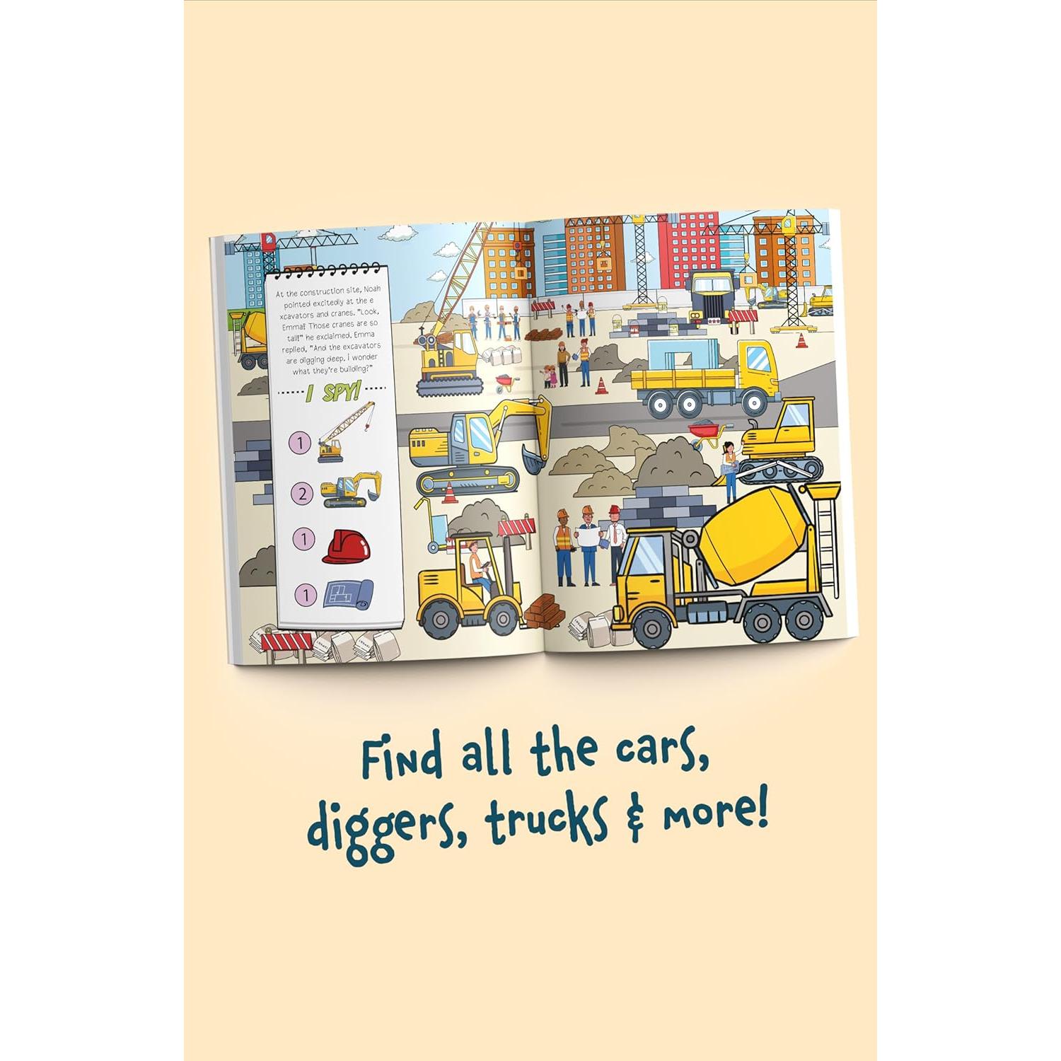 I Spy Vehicles: Find cars, tractors, trucks & more on an exciting city adventure! A cute search and find book for toddlers (I Spy Books for Toddlers)