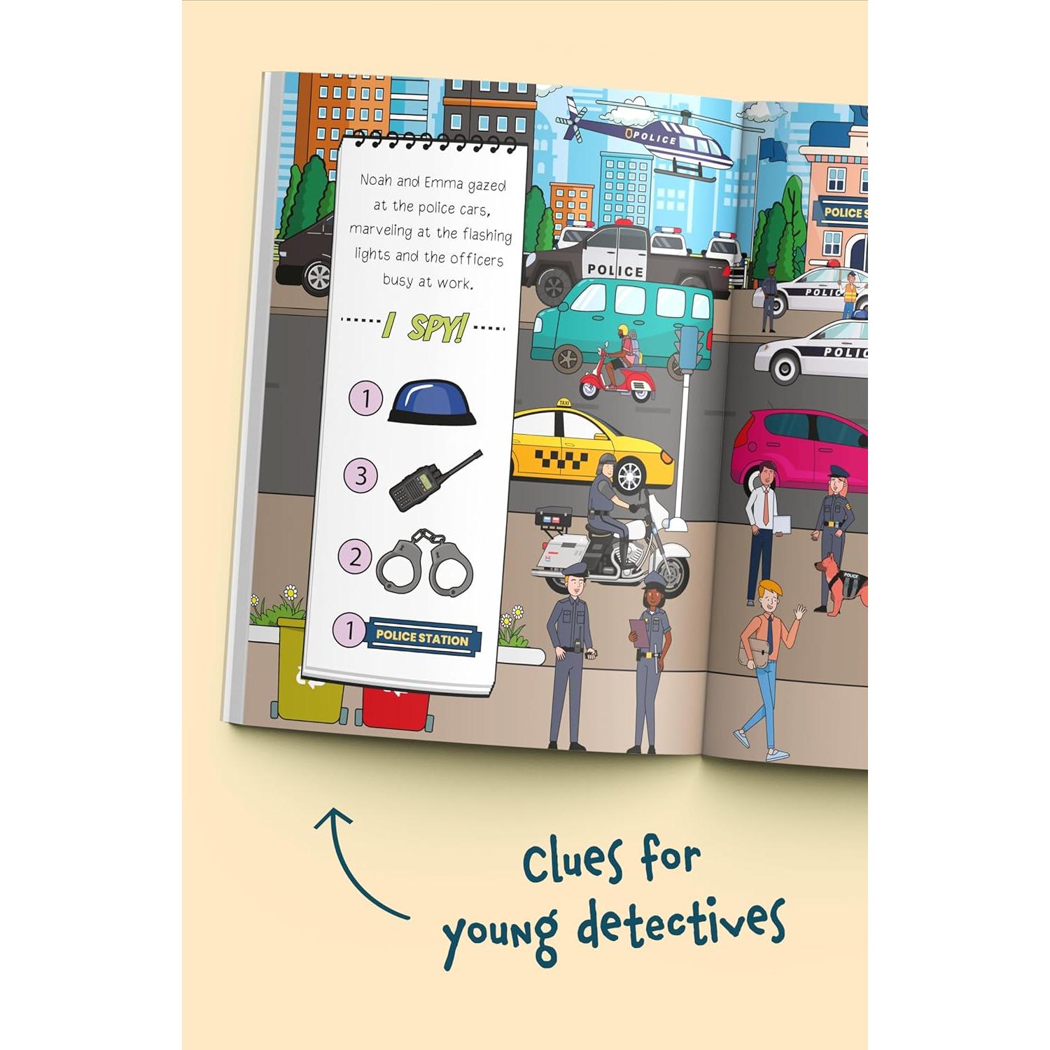 I Spy Vehicles: Find cars, tractors, trucks & more on an exciting city adventure! A cute search and find book for toddlers (I Spy Books for Toddlers)
