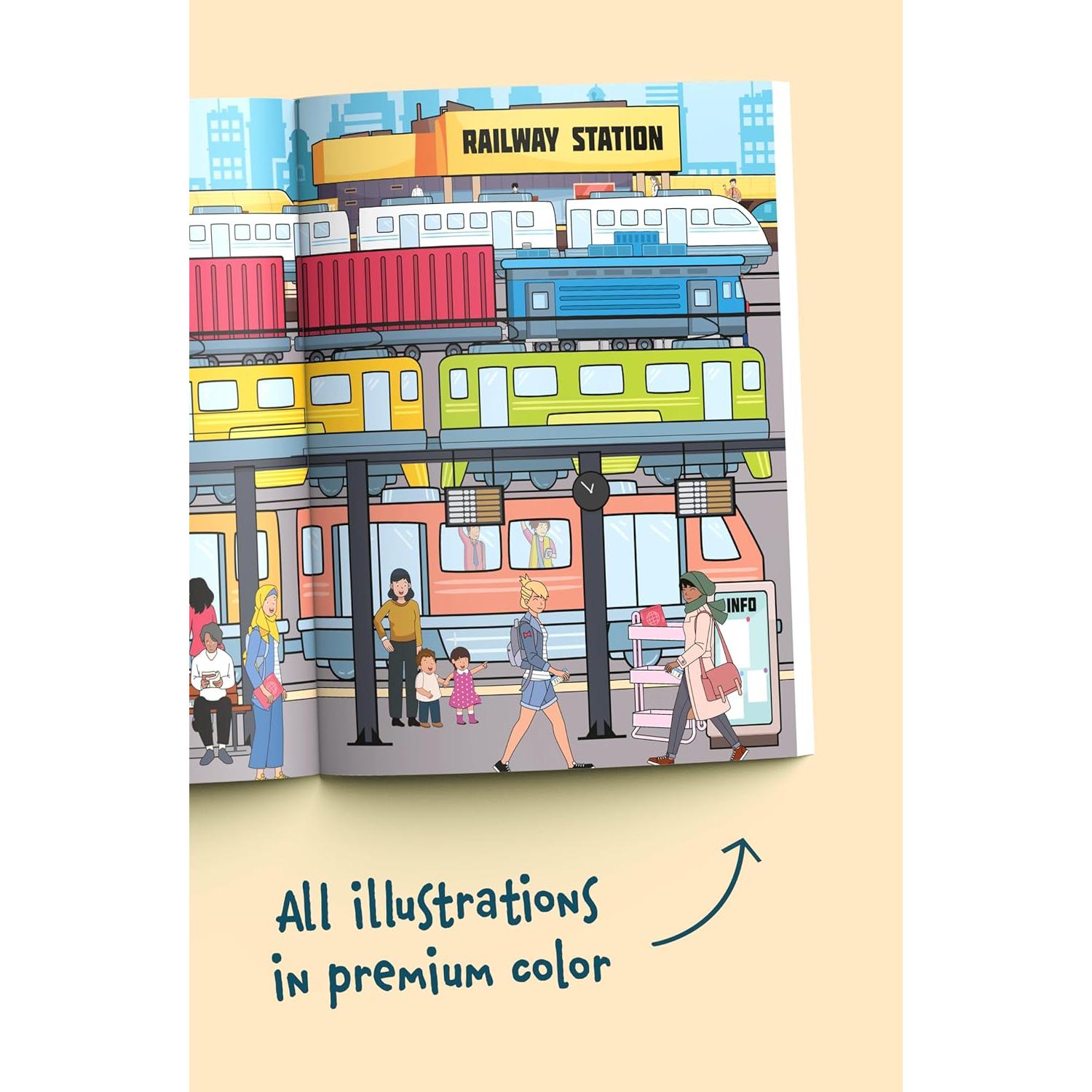 I Spy Vehicles: Find cars, tractors, trucks & more on an exciting city adventure! A cute search and find book for toddlers (I Spy Books for Toddlers)