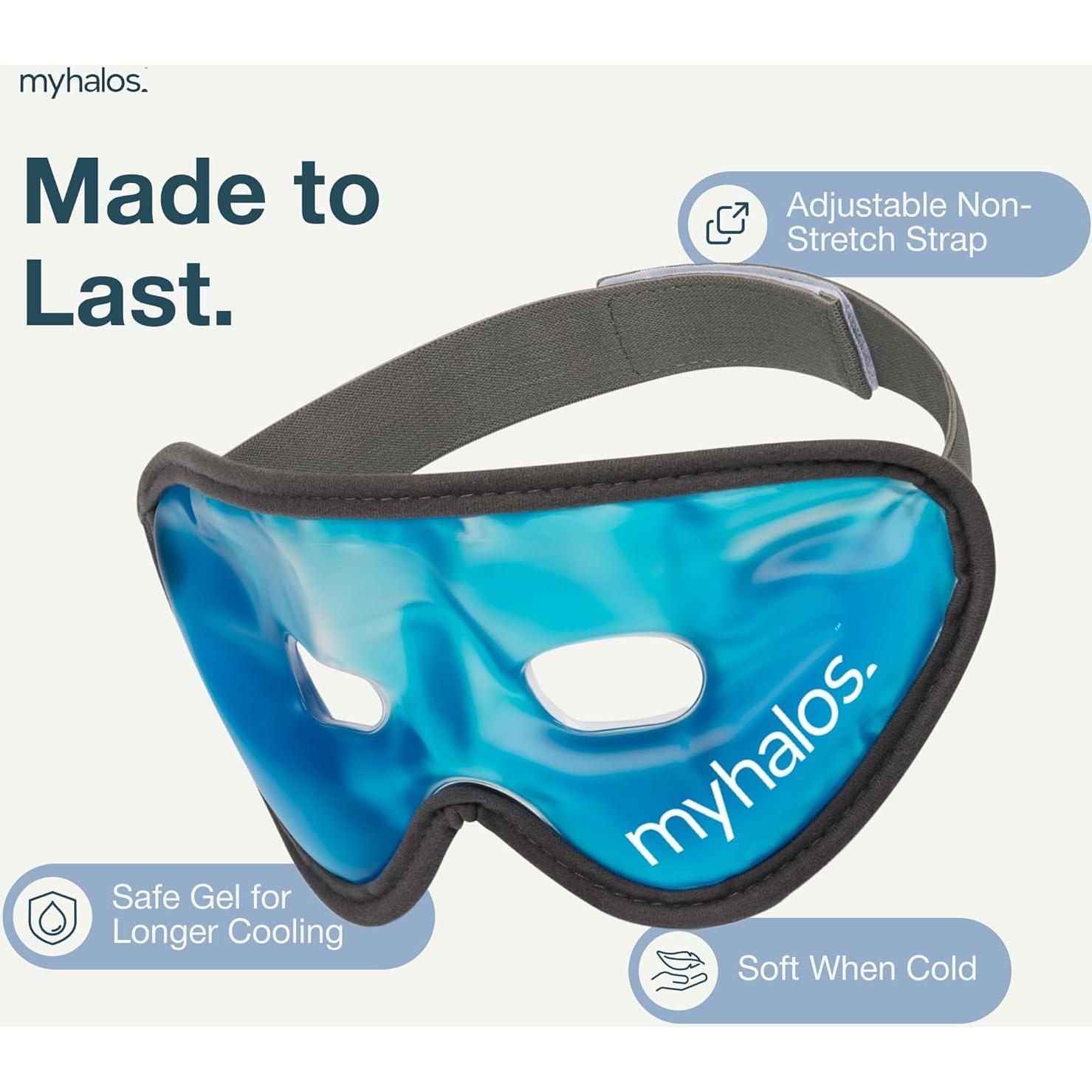 Máscara de Ojos Refrigerante MyHalos - Gel Reutilizable Azul