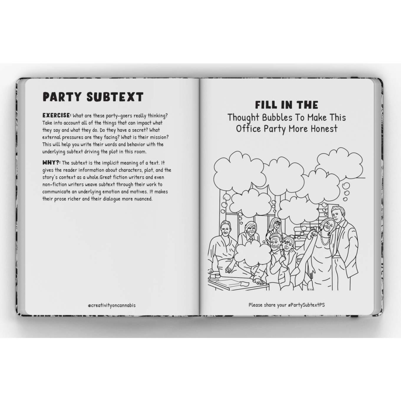 The Original Creative Thinking Journal: Please Use the Journal While High - A guided Journal with 50 fun, creative challenges designed to increase your creativity.