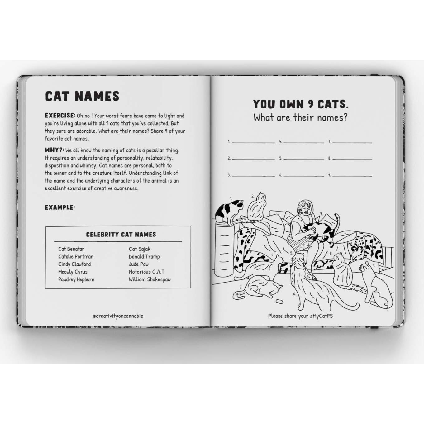 The Original Creative Thinking Journal: Please Use the Journal While High - A guided Journal with 50 fun, creative challenges designed to increase your creativity.