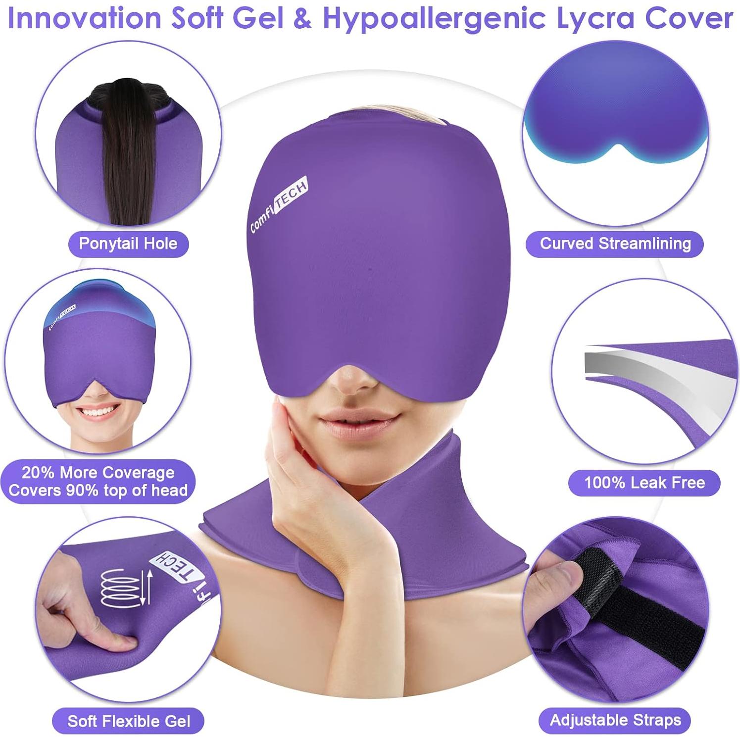 Capucha Fría y Paquete de Hielo ComfiTECH para Cuello y Cabeza