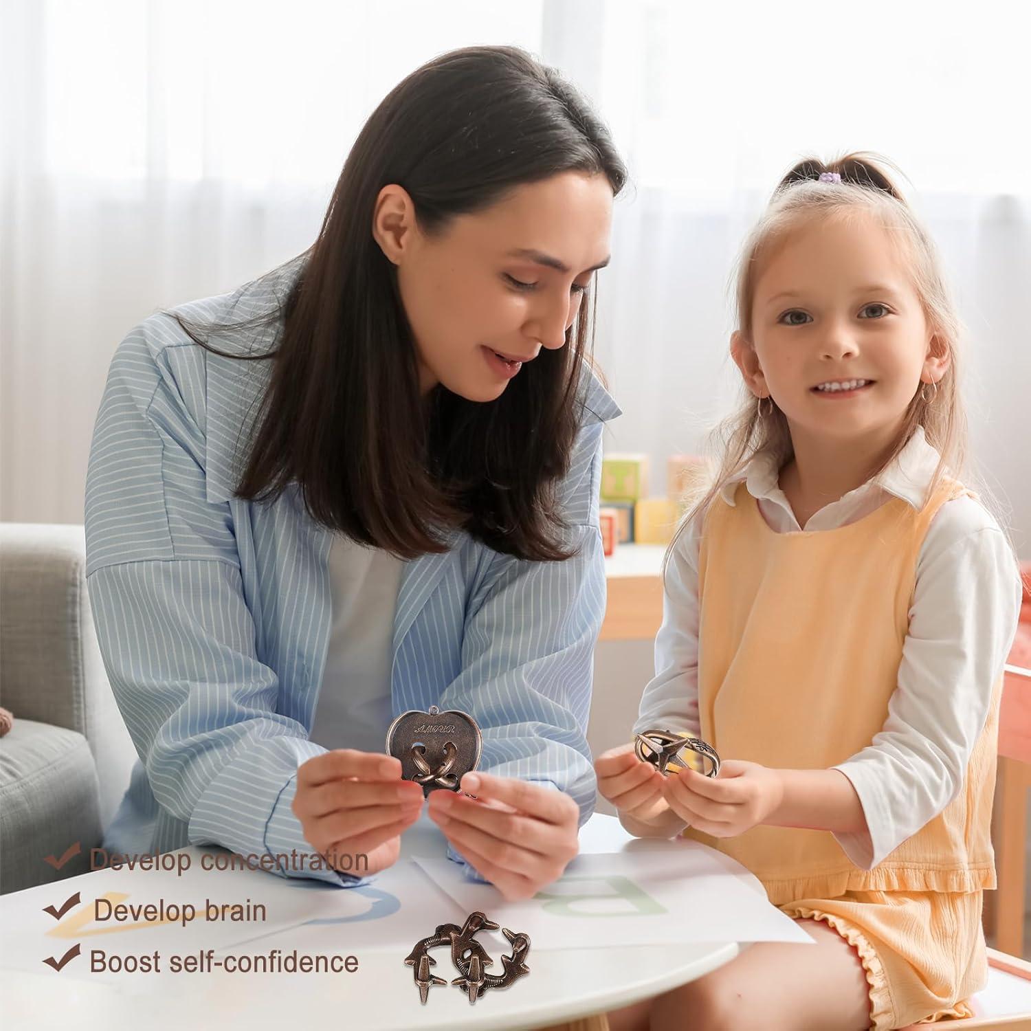 Set de 9 Rompecabezas de Metal Shenzhen Qianweihang para Adultos