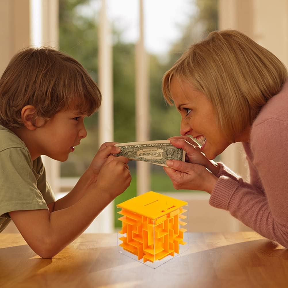 Caja de Rompecabezas de Dinero ThinkMax Naranja 7.6cm
