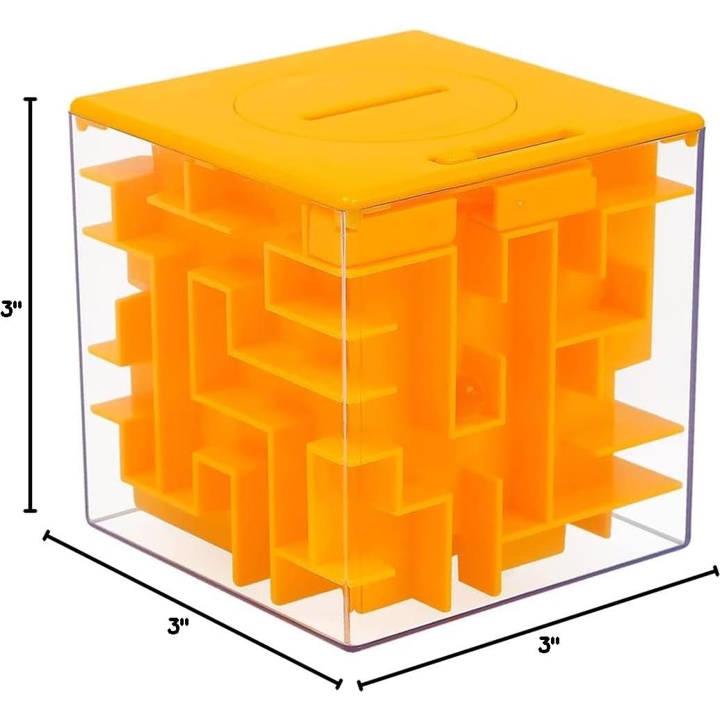 Caja de Rompecabezas de Dinero ThinkMax Naranja 7.6cm