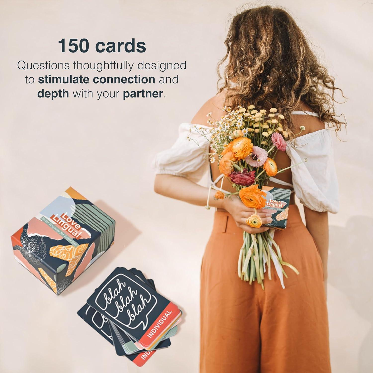 Juego de Cartas para Parejas Love Lingual - 150 Preguntas