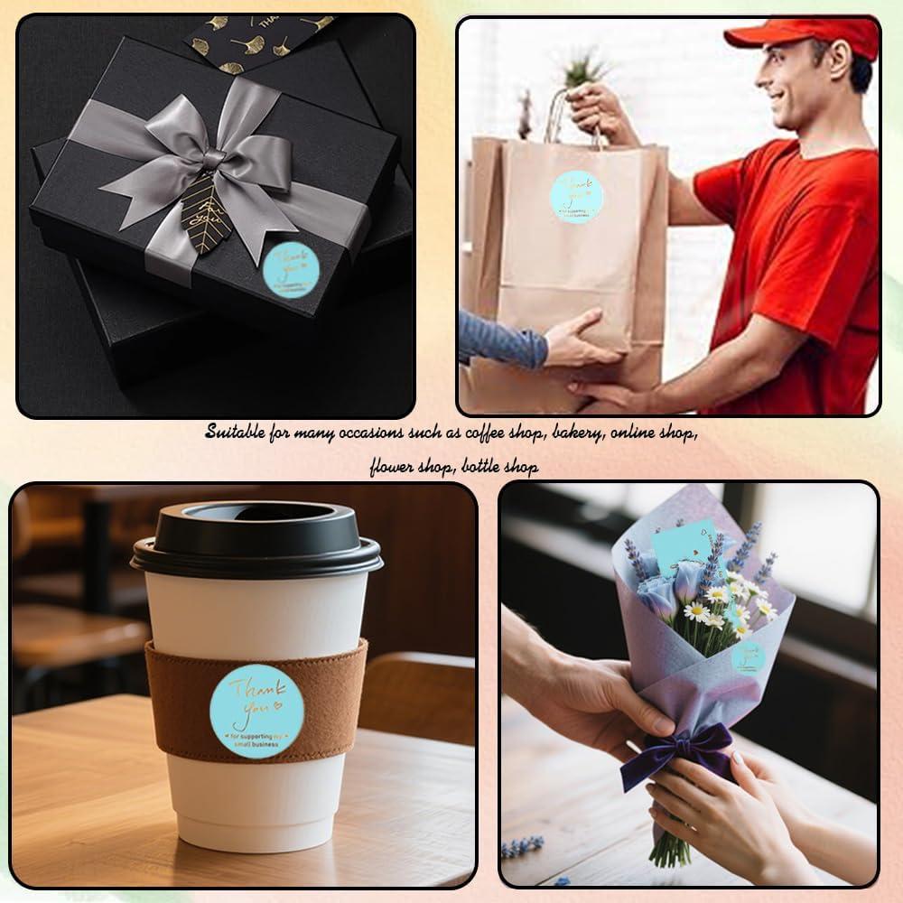 Set de 620 Stickers y Tarjetas de Agradecimiento Lollutdotu