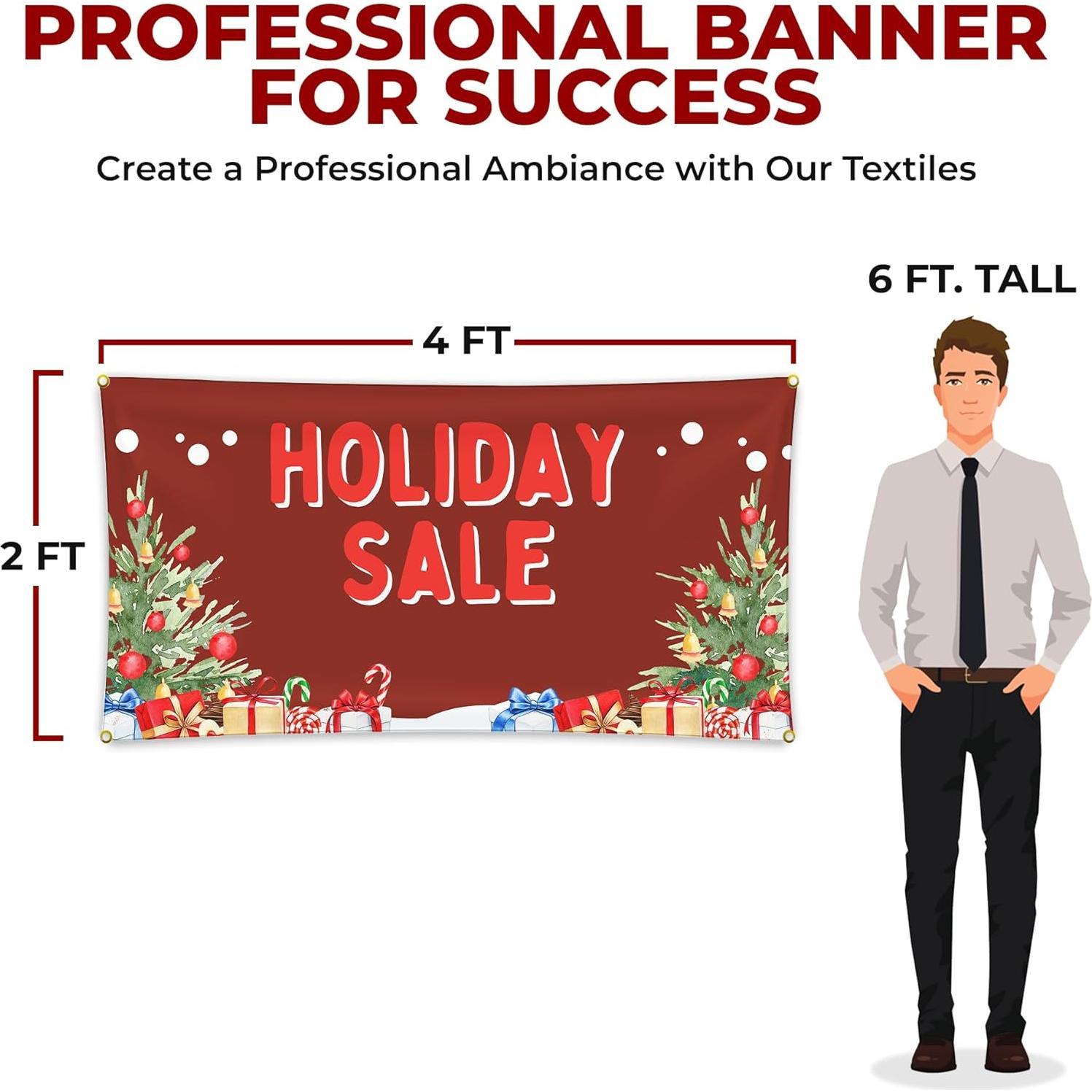 Banner de Poliéster Mavis Printing 1.22x0.61m para Ventas