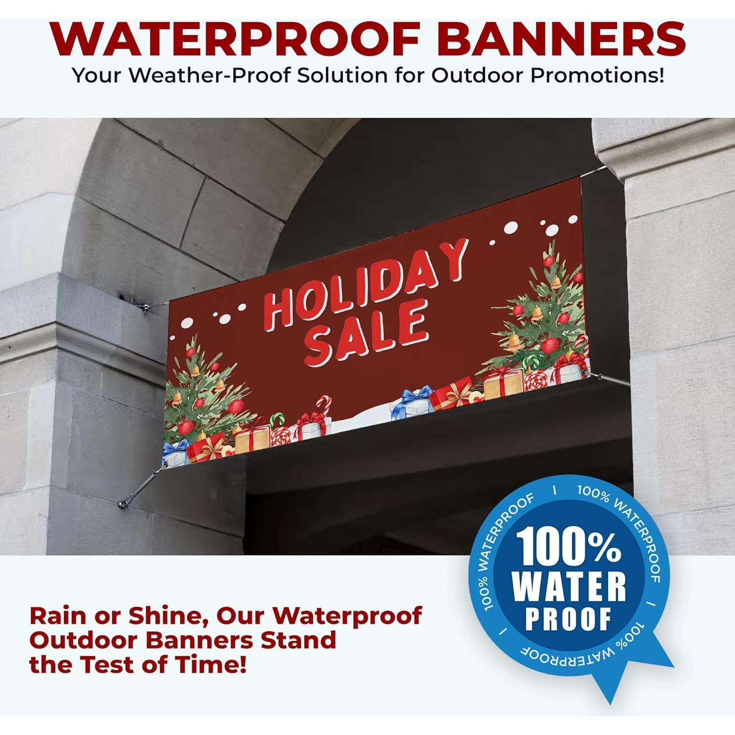 Banner de Poliéster Mavis Printing 1.22x0.61m para Ventas