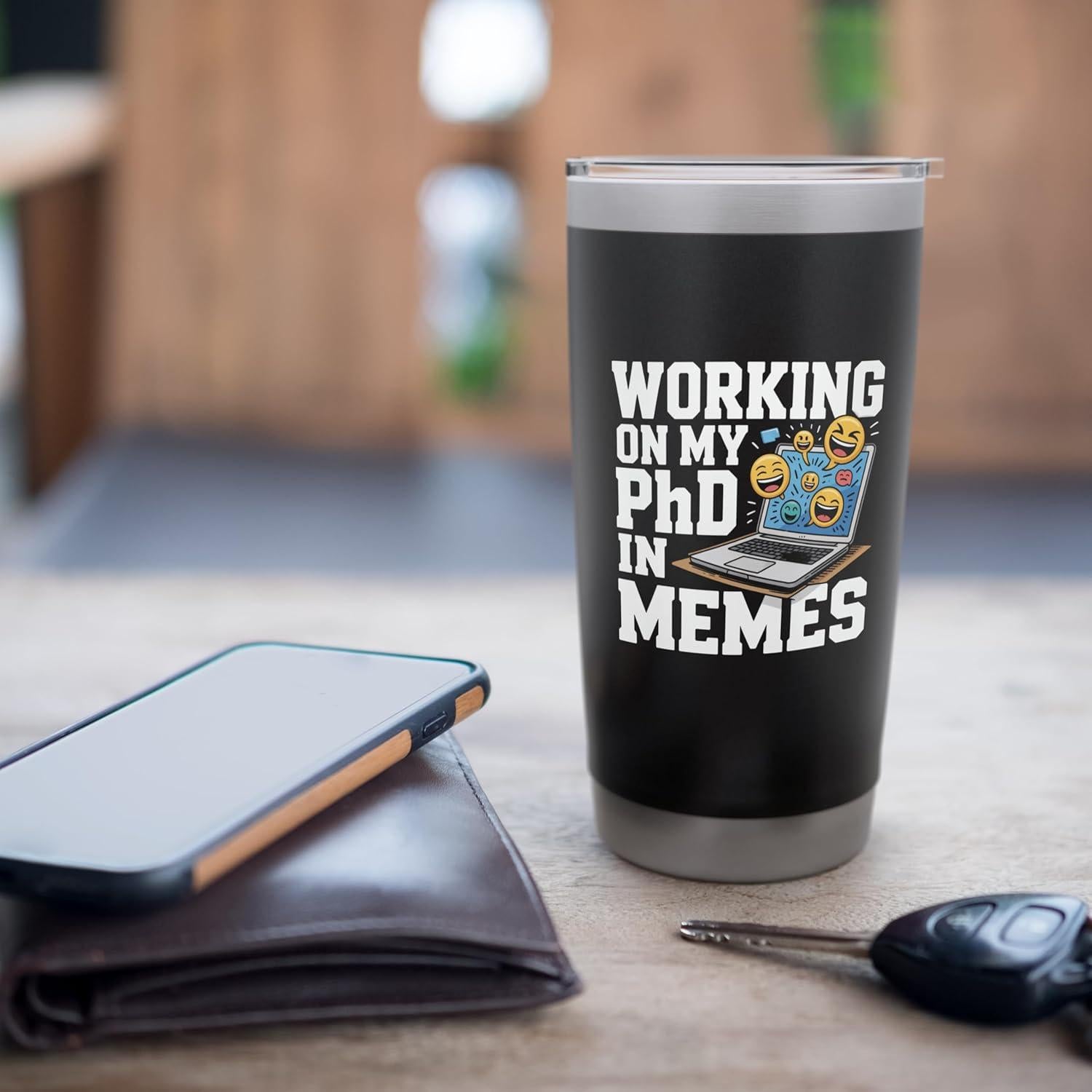 Vaso Térmico de Acero Inoxidable 20 Onzas PhD en Memes