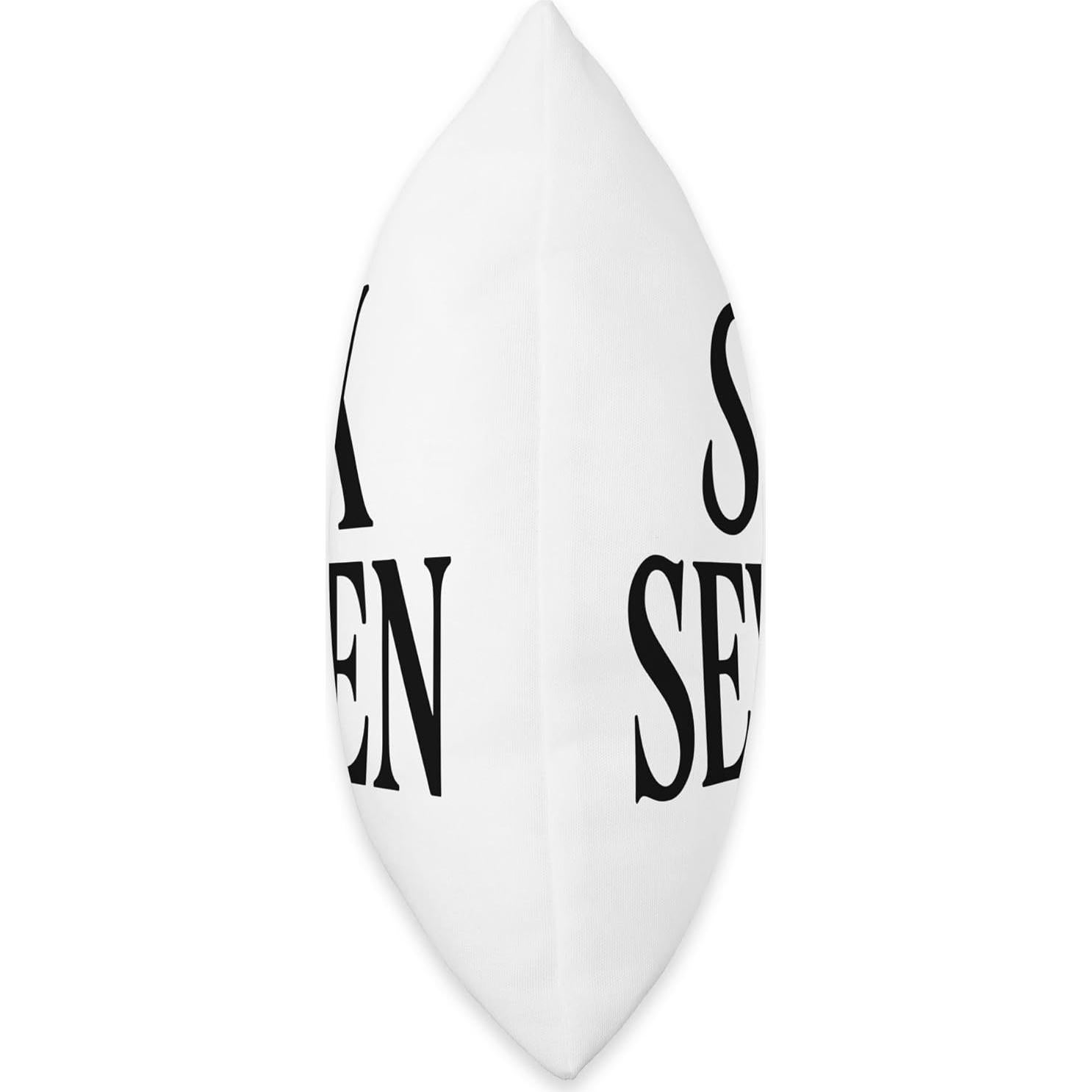 Cojín Humorístico Seis Siete 18x18 cm - Meme Viral Divertido