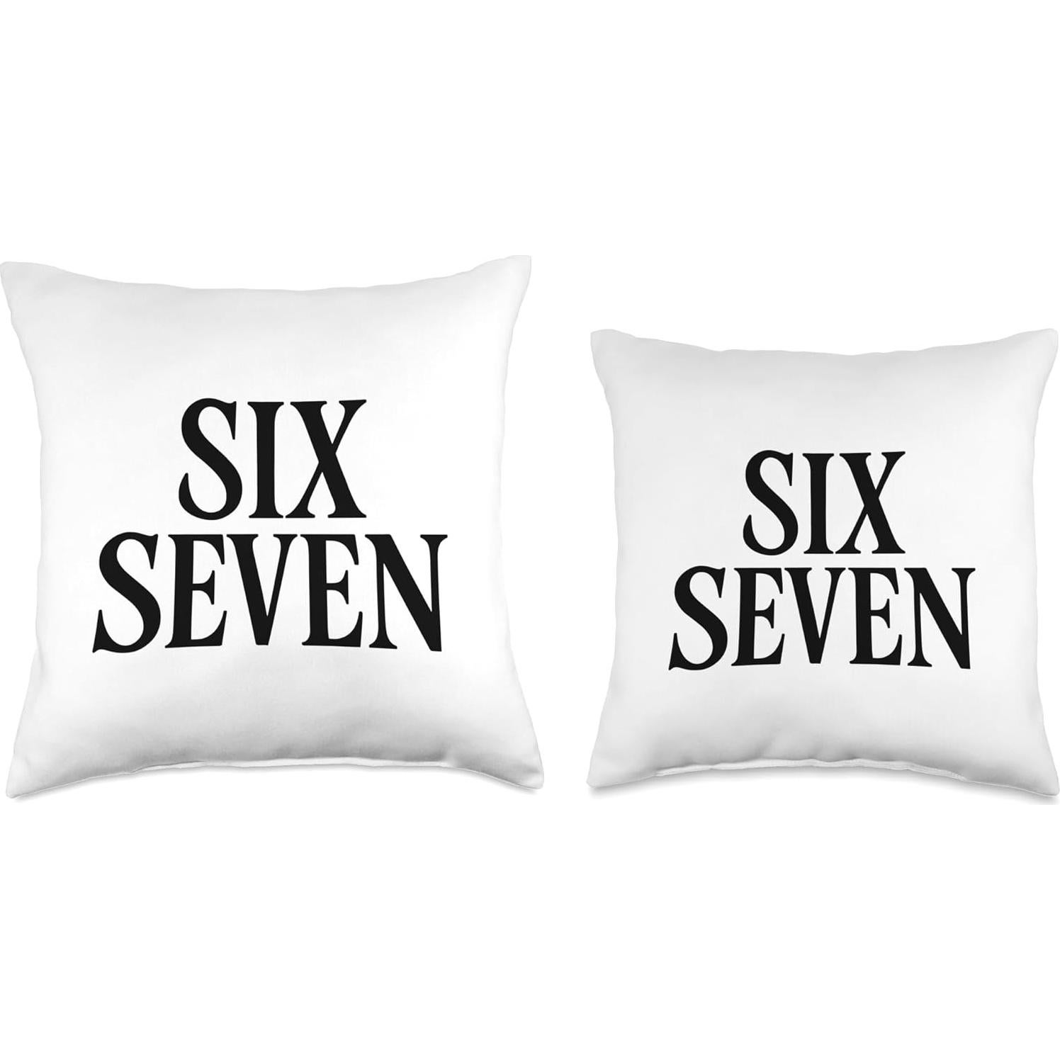 Cojín Humorístico Seis Siete 18x18 cm - Meme Viral Divertido