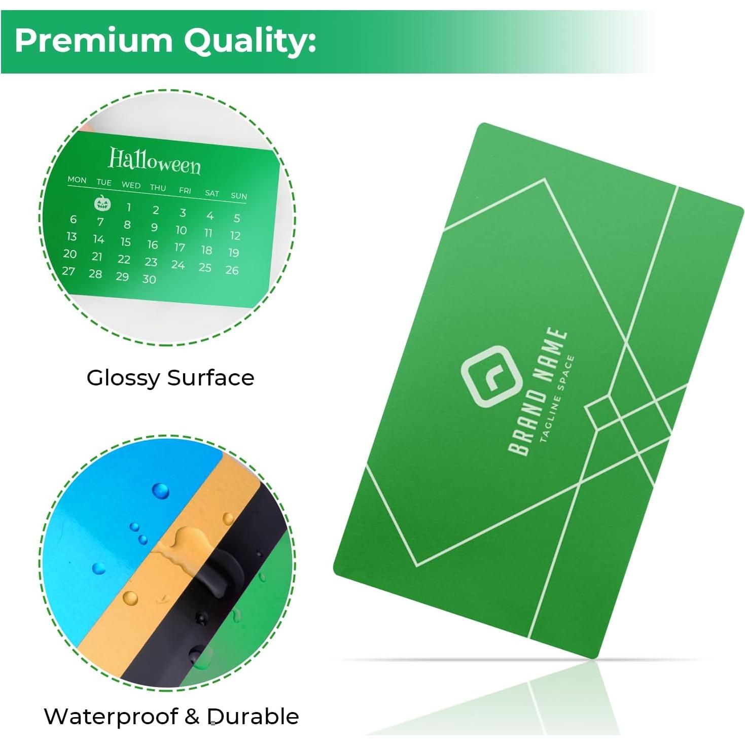 Tarjetas de Metal Verde xTool 60 Pcs 8.6x5.4 cm para Grabado