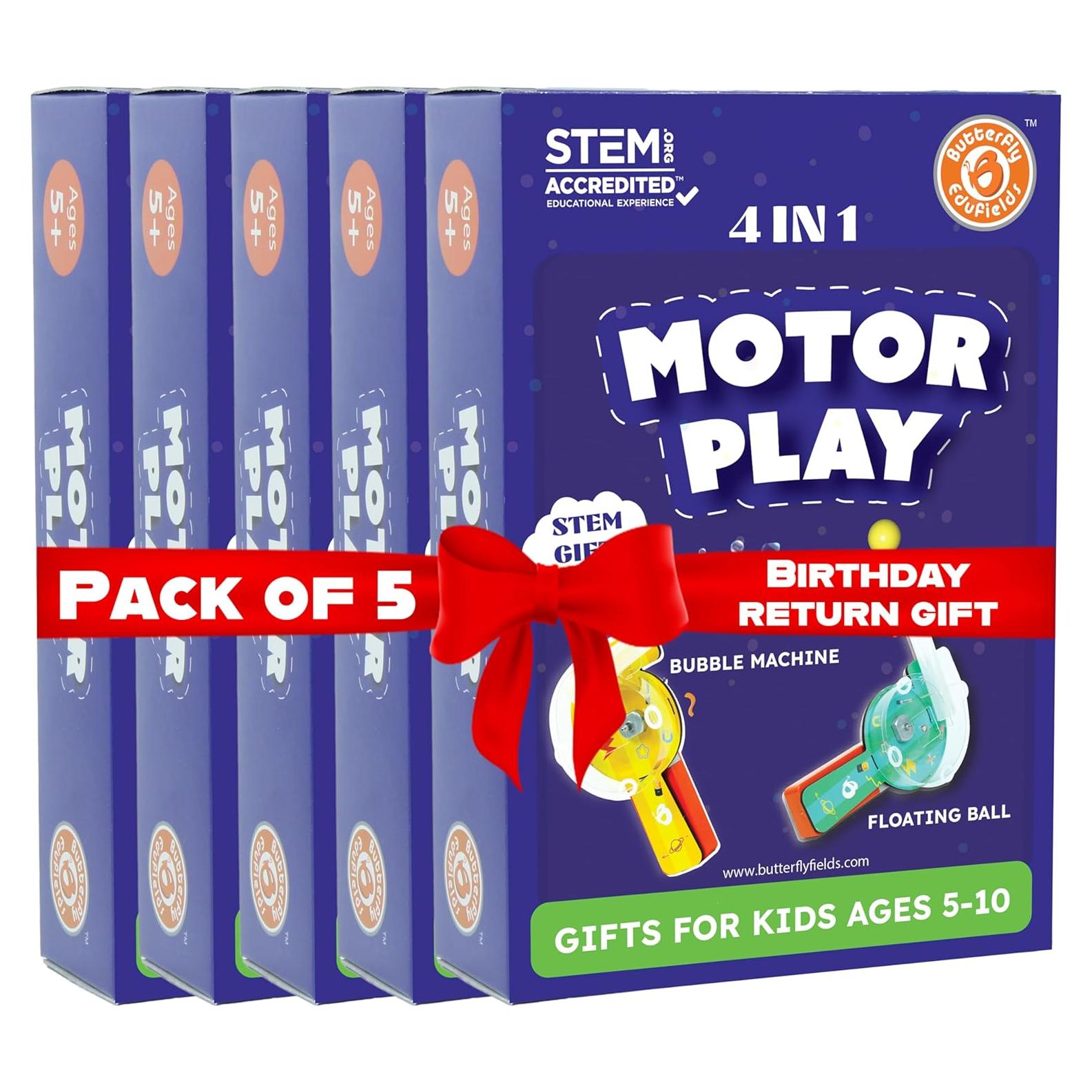 Kit de Ciencia Motor 4en1 Butterfly EduFields - 5 Proyectos STEM
