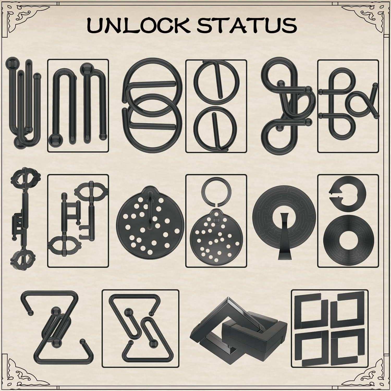 Juego de Rompecabezas 3D de Metal NORDISTRICT 8 Piezas