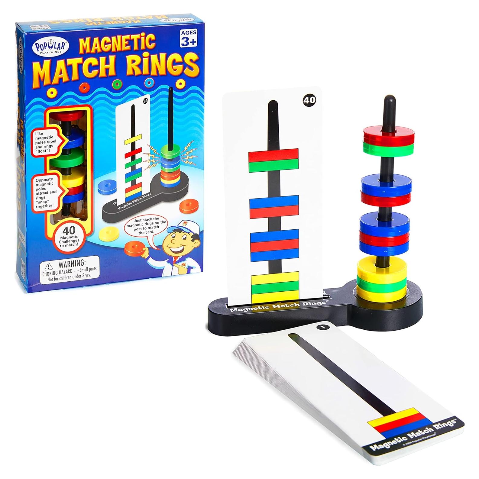 Juego de Anillos Magnéticos Loomini 10 Piezas Aprendizaje STEM