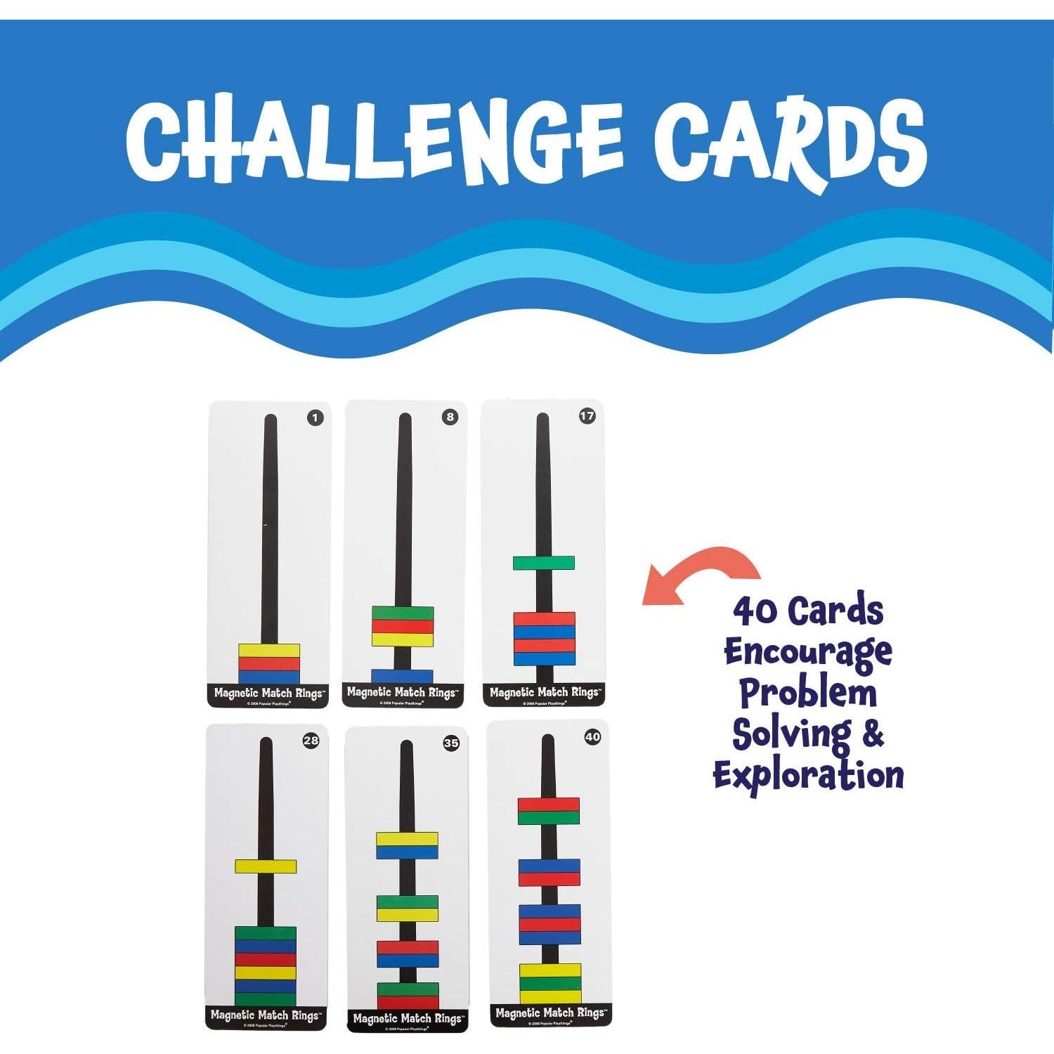 Juego de Anillos Magnéticos Loomini 10 Piezas Aprendizaje STEM