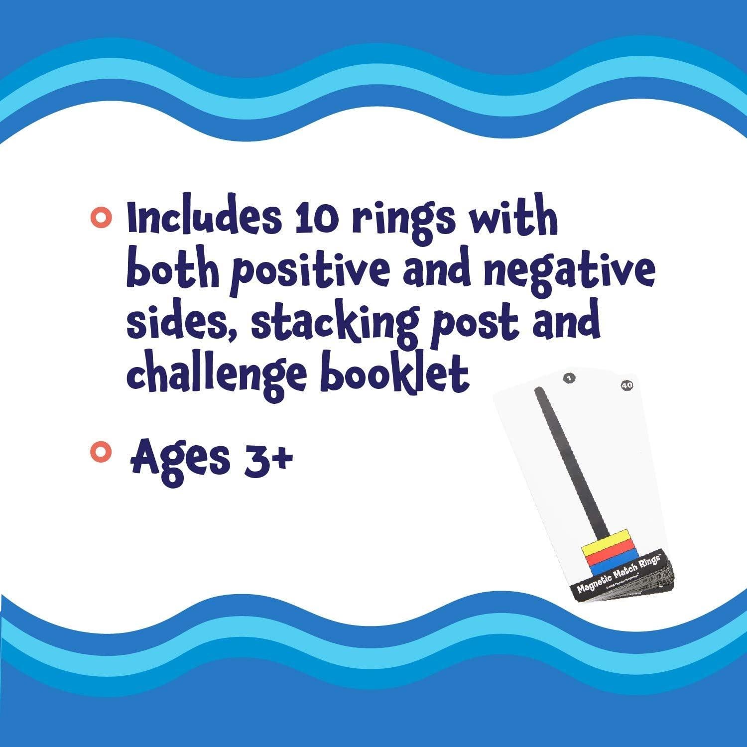 Juego de Anillos Magnéticos Loomini 10 Piezas Aprendizaje STEM