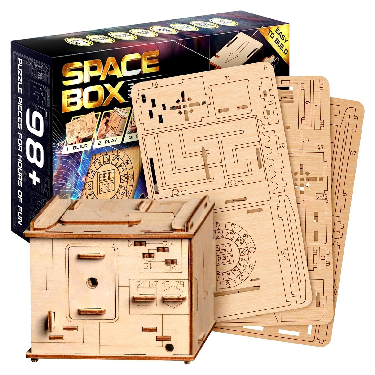 Rompecabezas 3D de Madera ESC WELT Caja Espacial - Desafío Mental