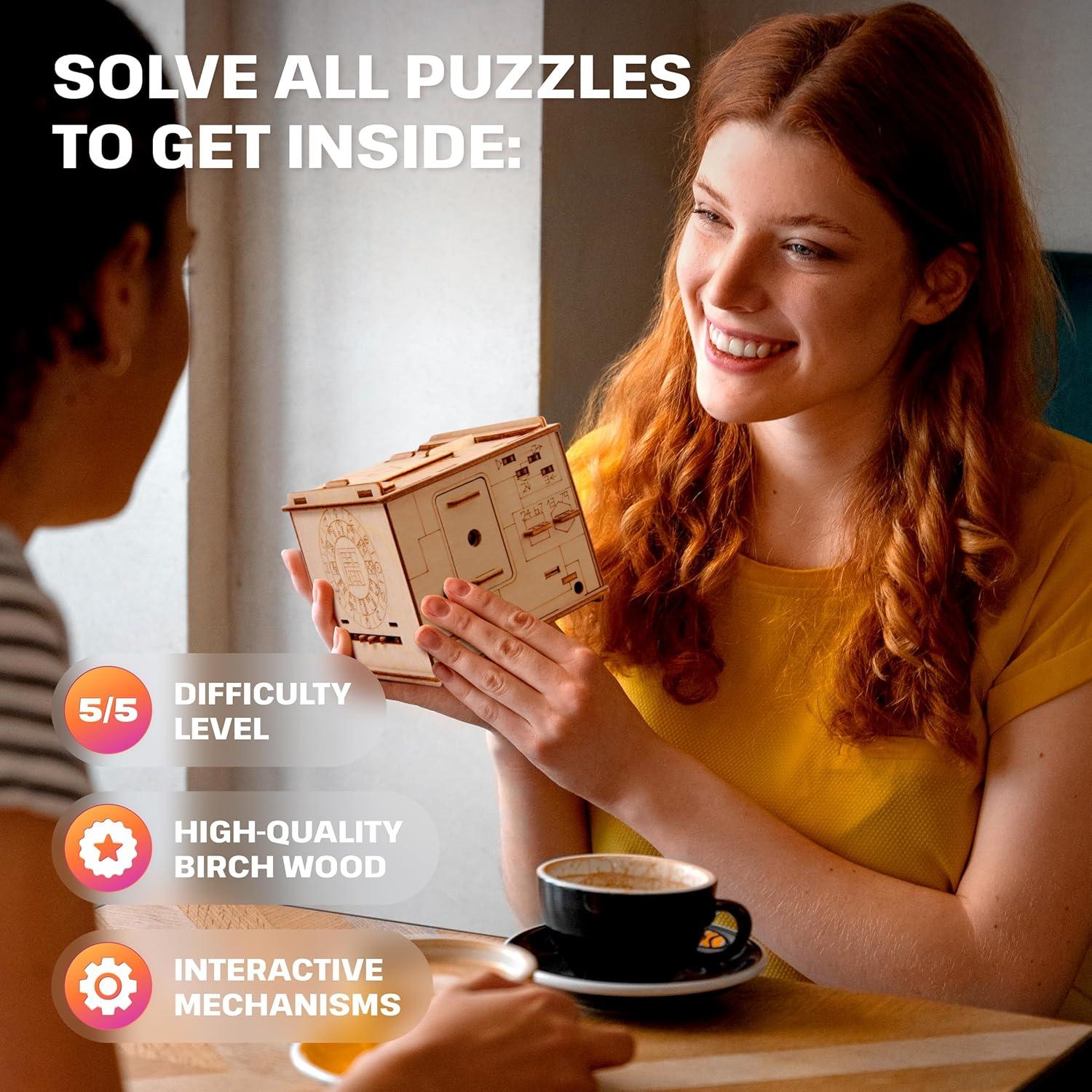 Rompecabezas 3D de Madera ESC WELT Caja Espacial - Desafío Mental