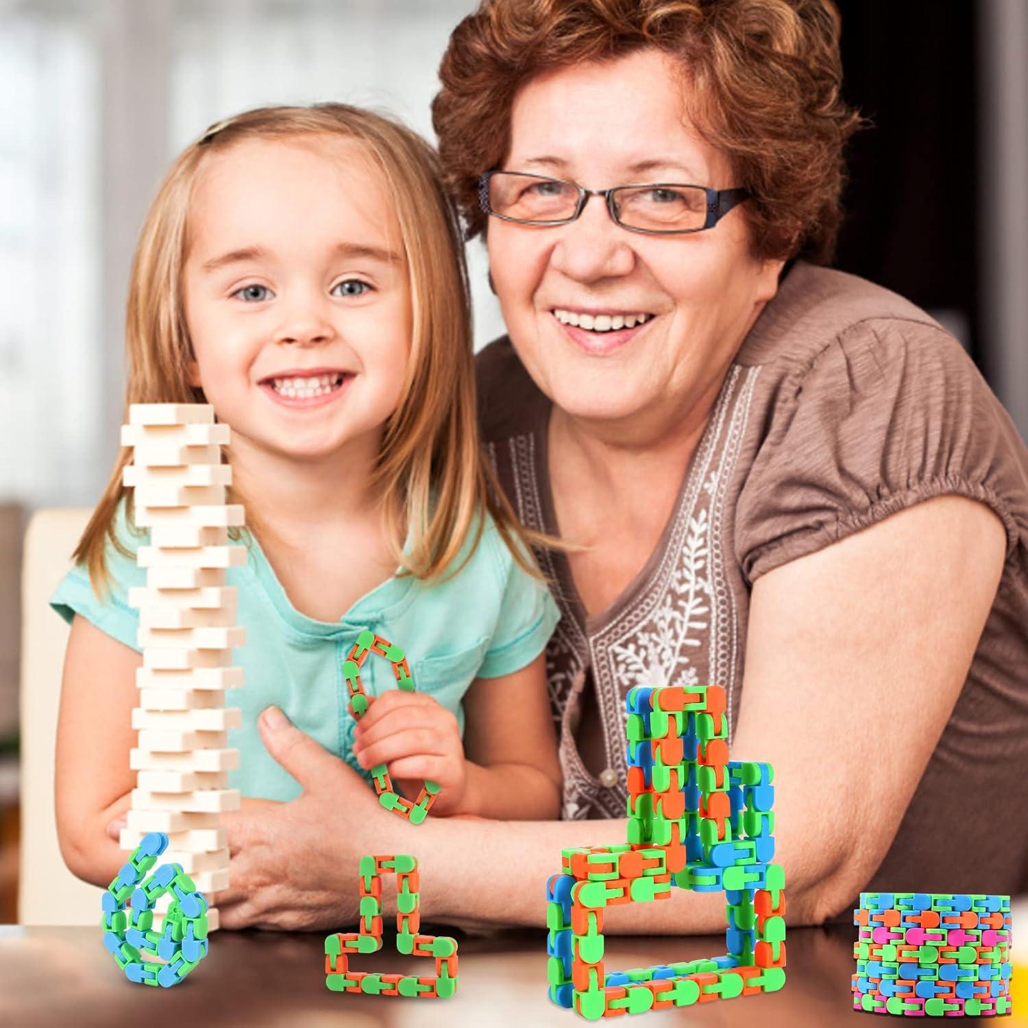 Paquete de 12 Juguetes Antiestrés Wacky Tracks para Niños y Adultos