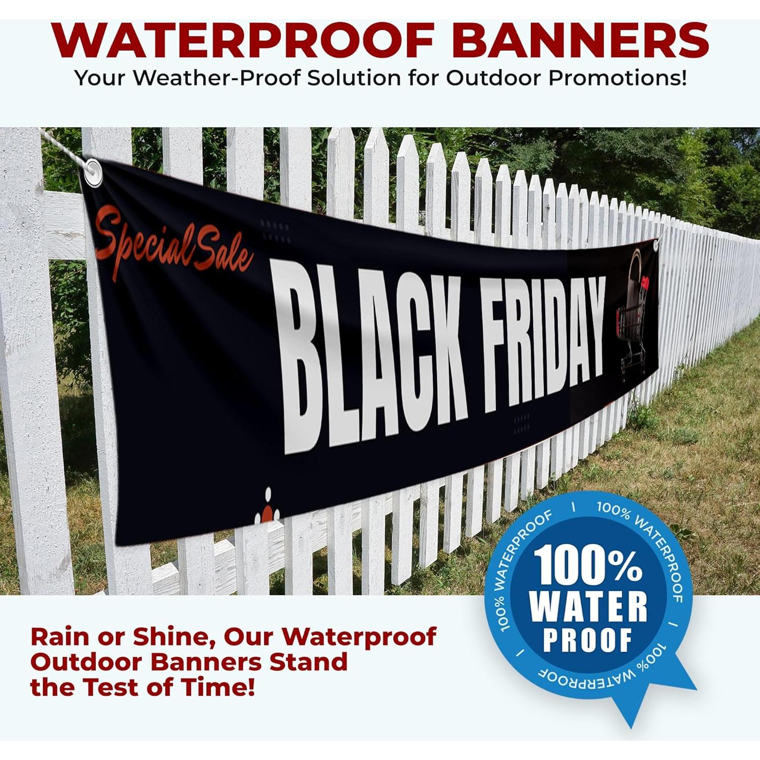 Banner Publicitario Mavis Printing 1.83x0.30m Poliester HD