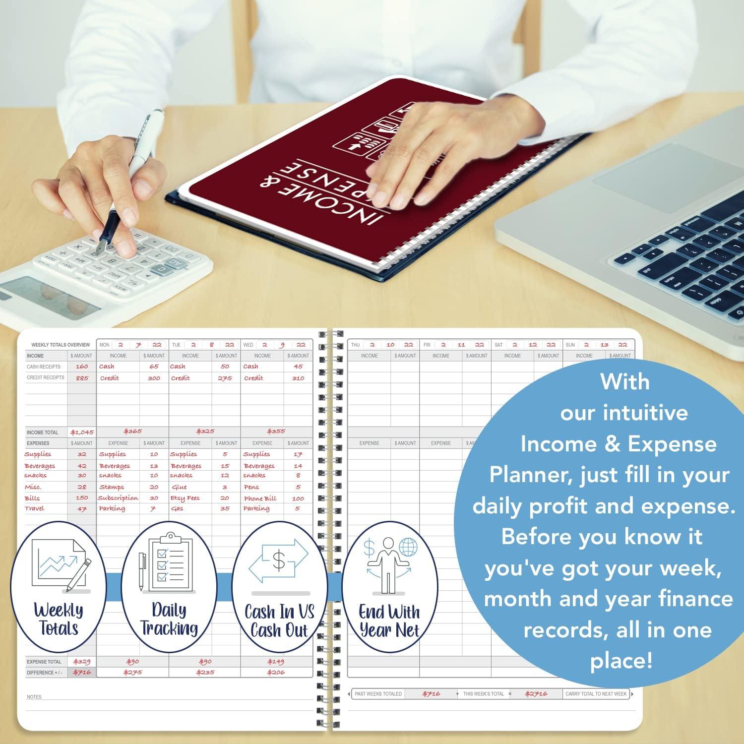 Libro de Ingresos y Gastos BookFactory 108 Páginas 21.6x27.9cm