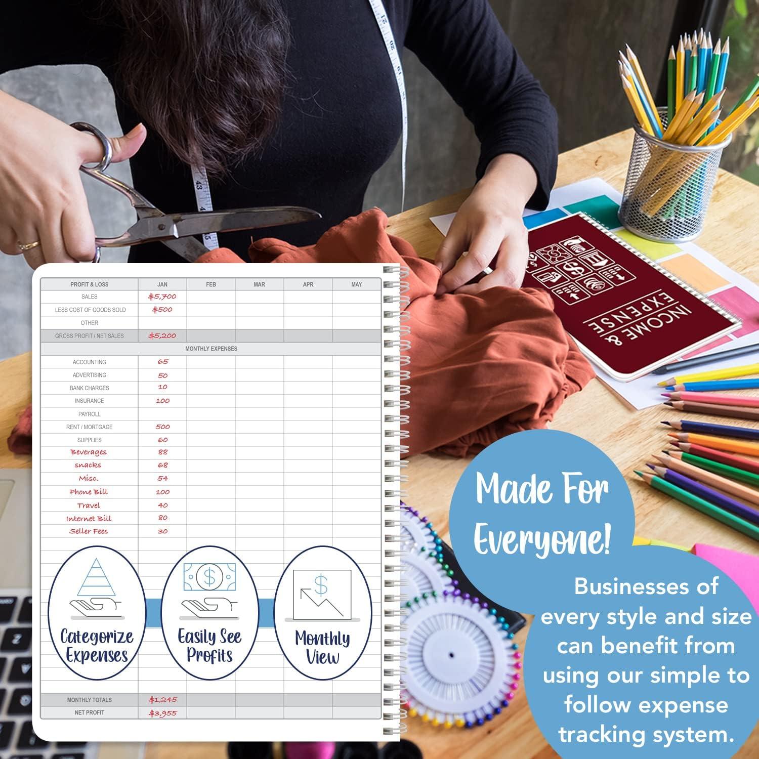 Libro de Ingresos y Gastos BookFactory 108 Páginas 21.6x27.9cm