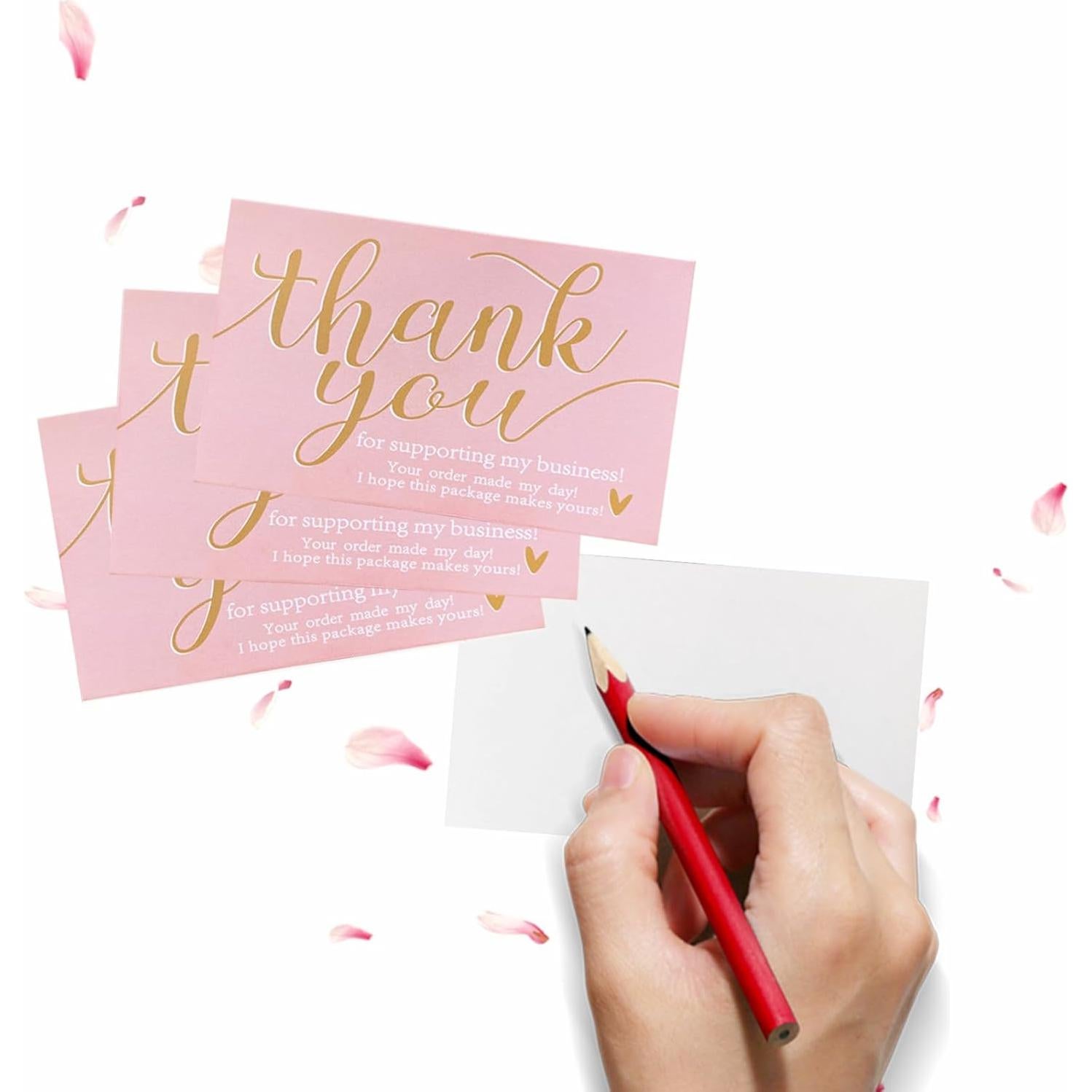 Juego de 2100 Piezas Tarjetas y Etiquetas Rosa DERUILA