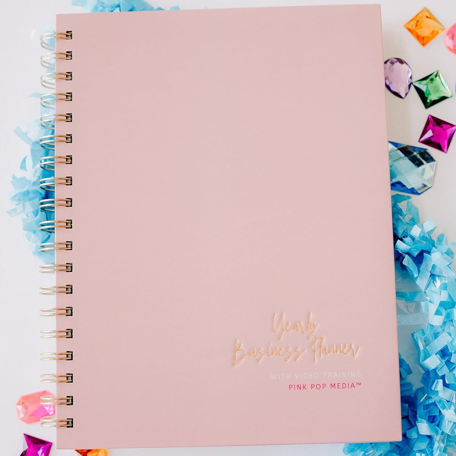 Planificador Empresarial Anual Pink Pop Party - Digital para Emprendedoras