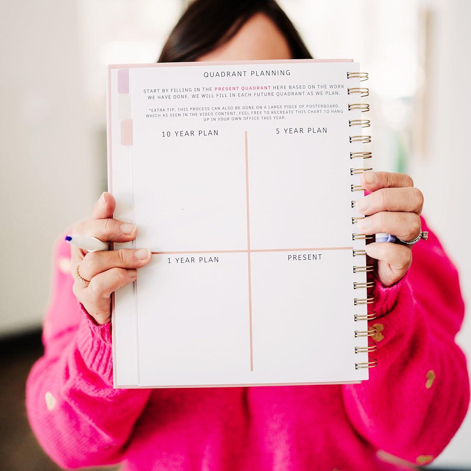 Planificador Empresarial Anual Pink Pop Party - Digital para Emprendedoras