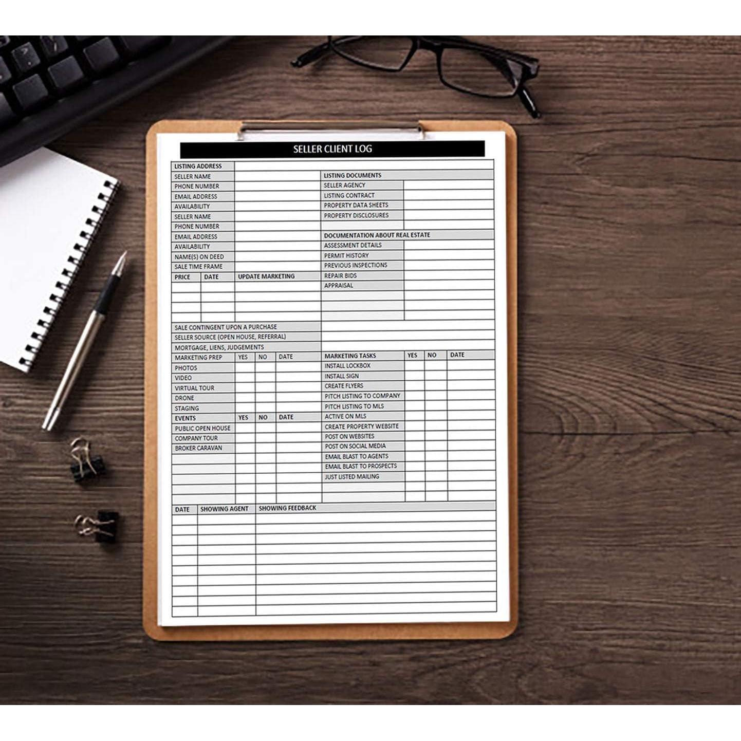 Registro de Clientes Vendedores Life Charge 50 Páginas 21.6x27.9cm