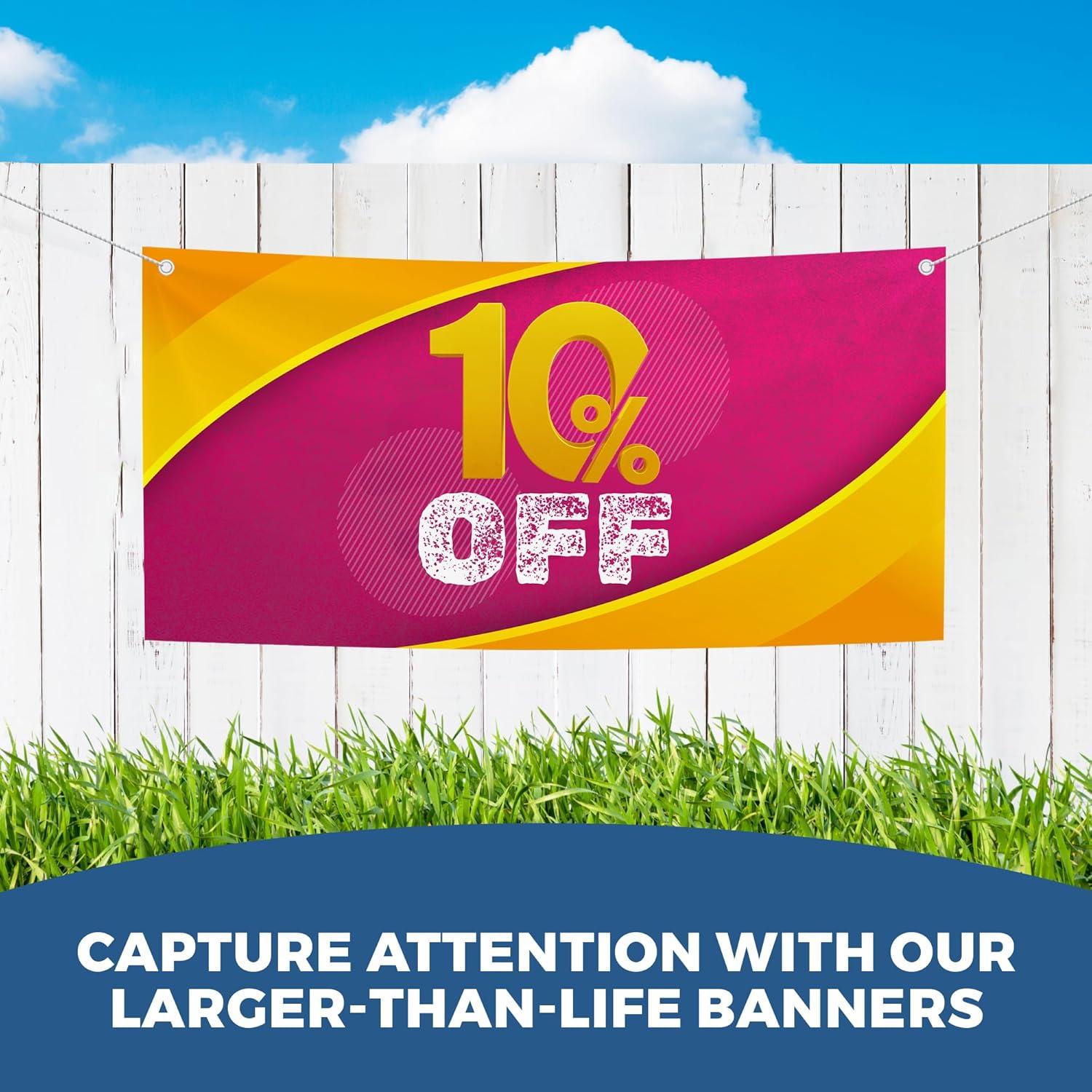 10 Banners Grandes para Exterior BCB Print 1.22x0.61m HD