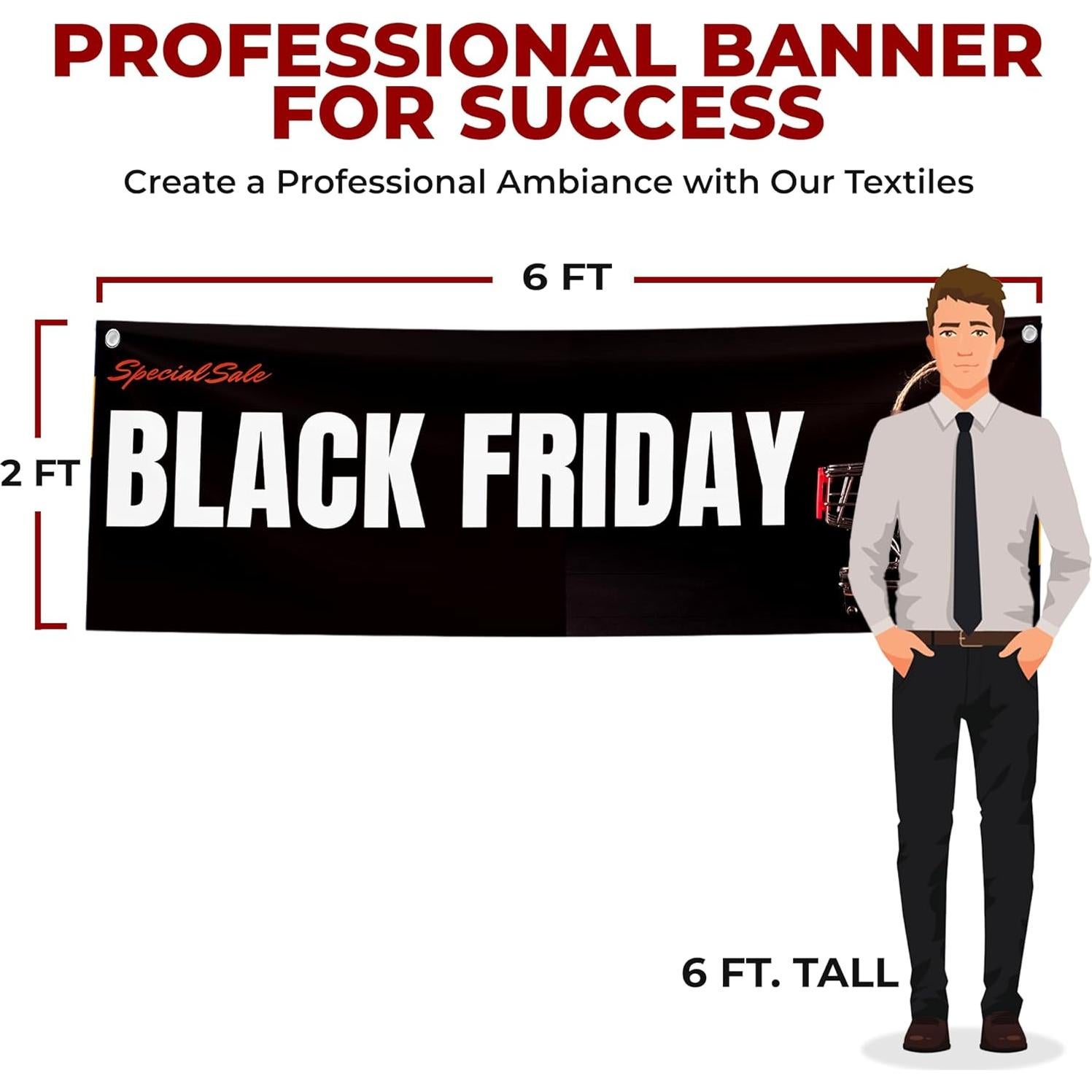 Banner Publicitario Mavis Printing 1.83x0.61m Poliester HD