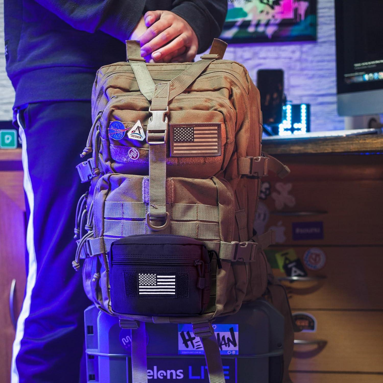 Bolsa Molle Táctica bvya Resistente al Agua 18x9x13cm