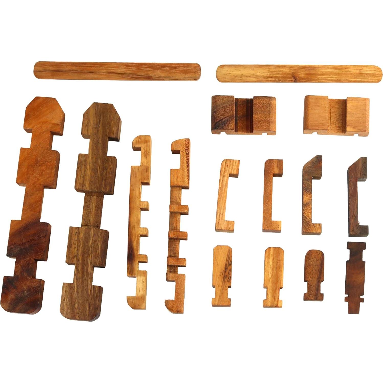 Rompecabezas de madera Kumiki Barco - Hecho a mano 3D para adultos