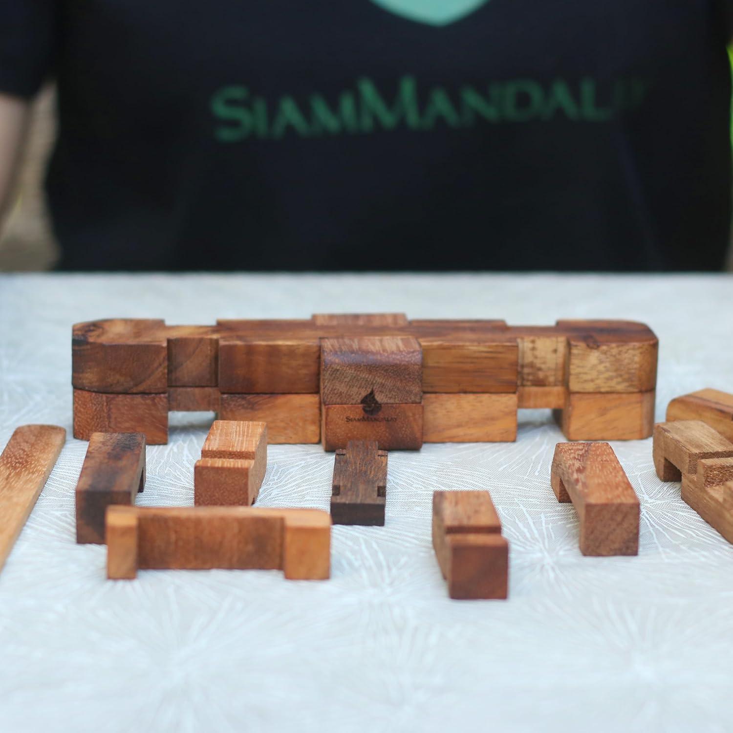 Rompecabezas de madera Kumiki Barco - Hecho a mano 3D para adultos