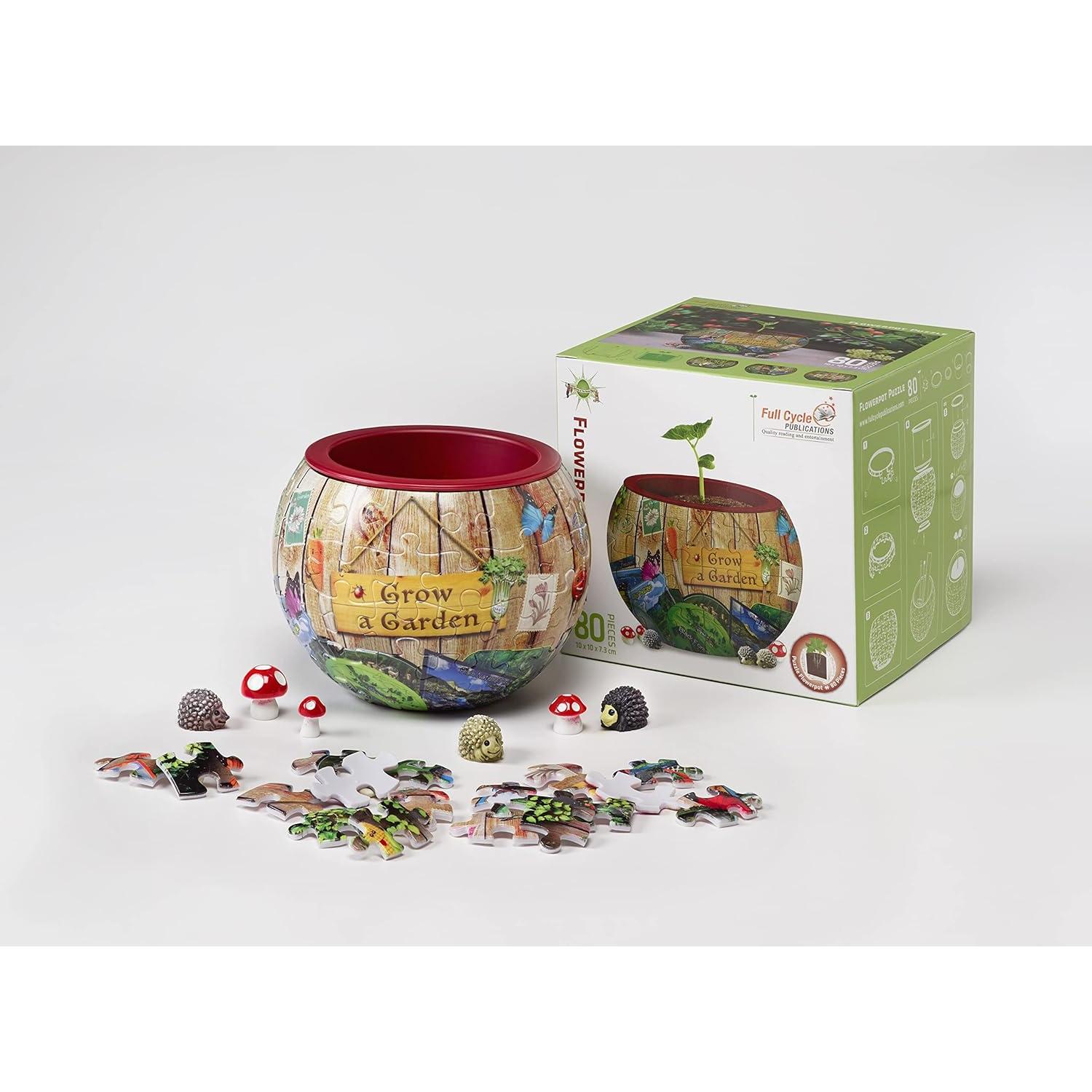 Rompecabezas 3D Maceta Cultiva un Jardín Spartan - 80 Piezas